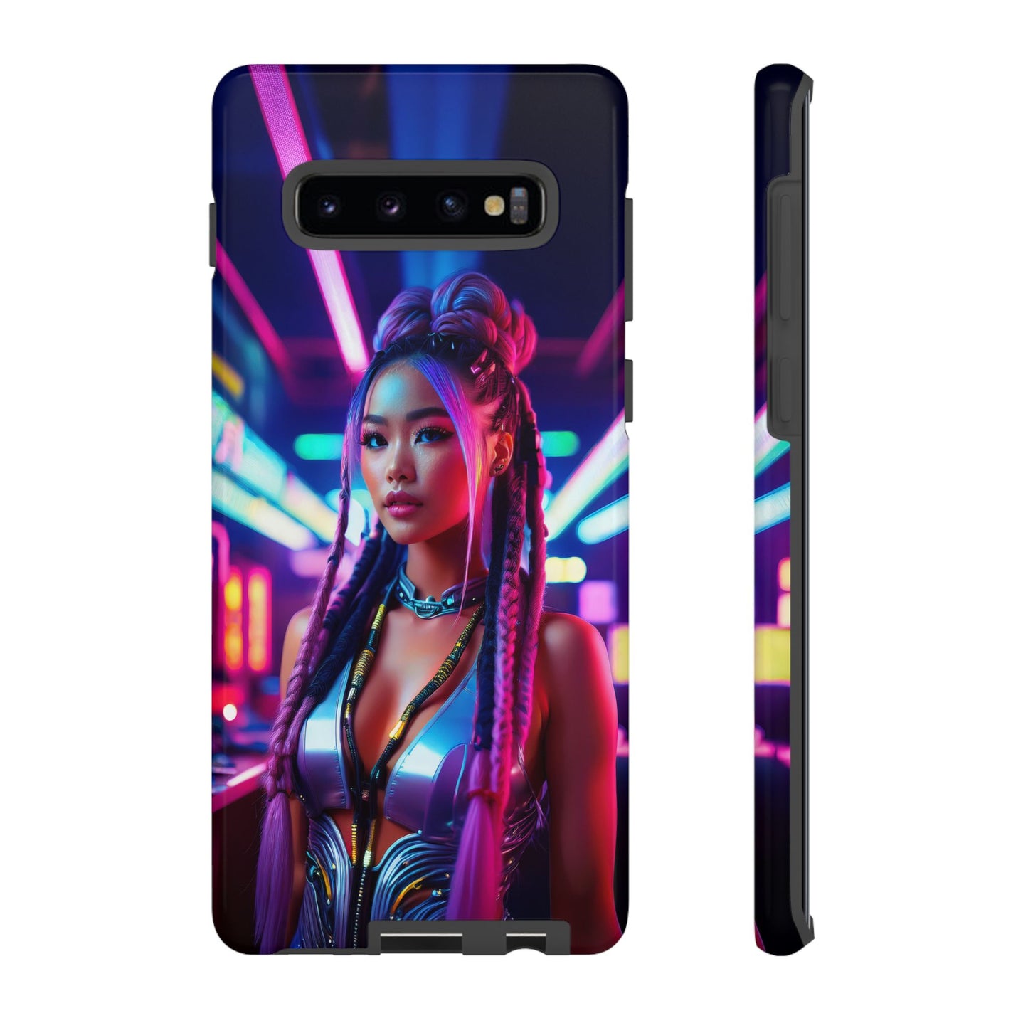 Futuristic Cyberpunk Female Cell Phone Case 008