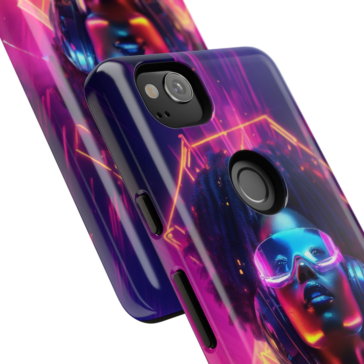 Futuristic Cyberpunk Female Cell Phone Case 030