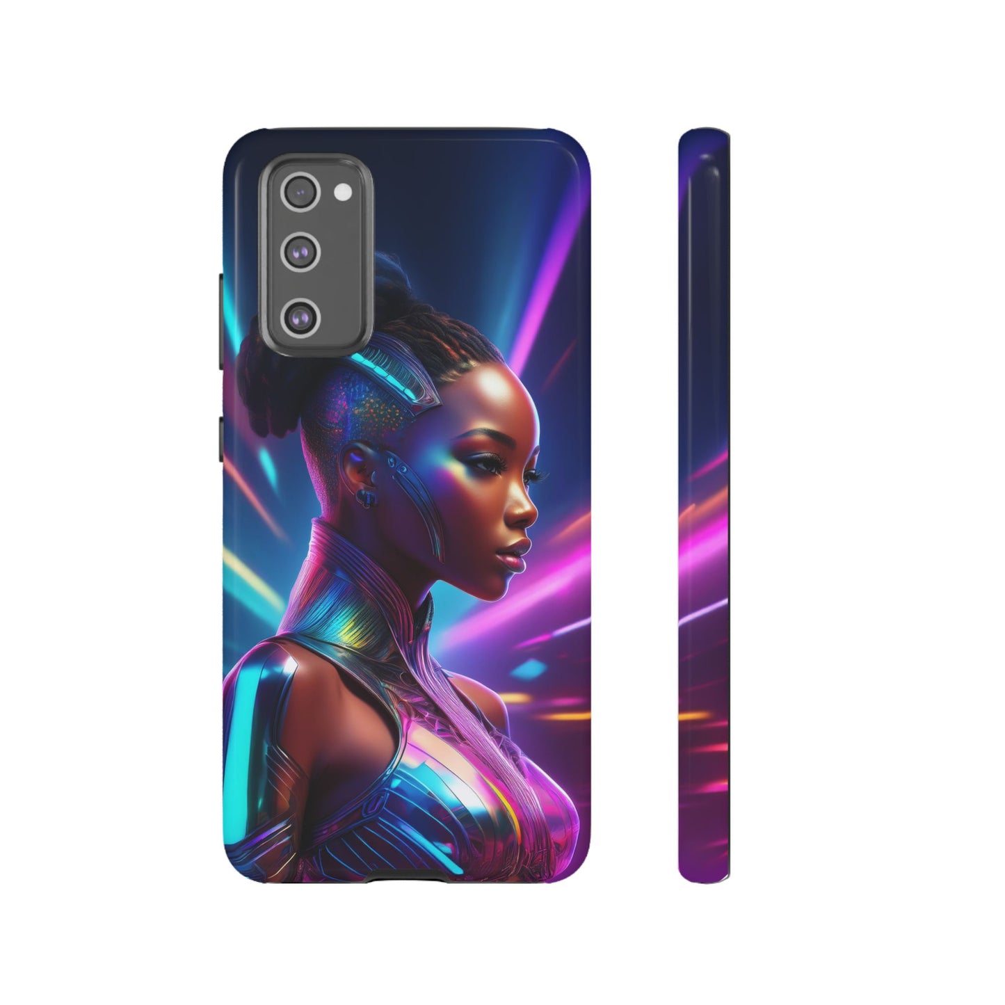 Futuristic Cyberpunk Female Cell Phone Case 014