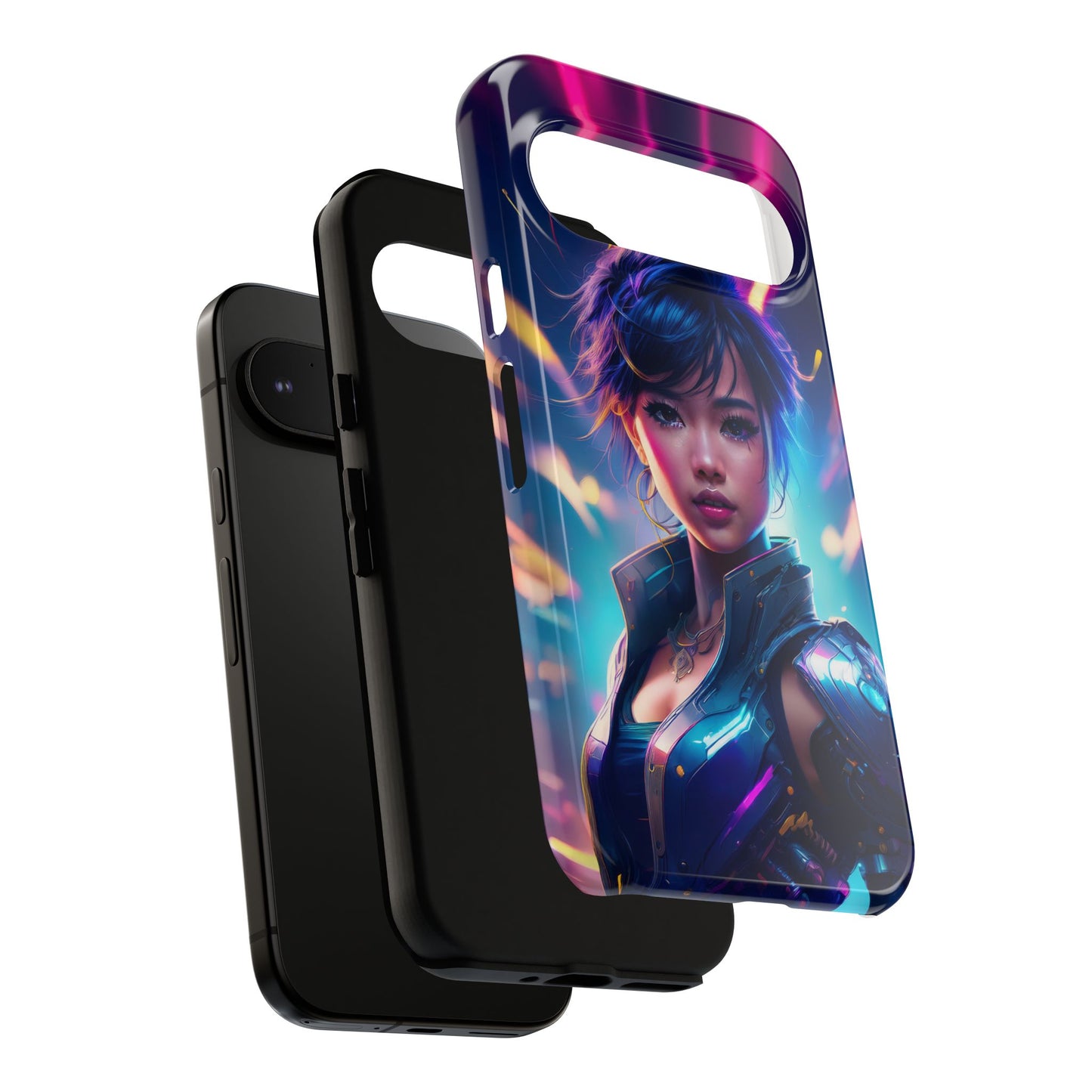 Futuristic Cyberpunk Female Cell Phone Case 024