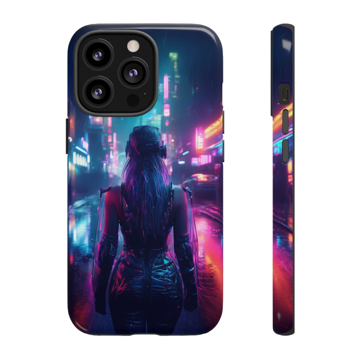 Futuristic Cyberpunk Female Cell Phone Case 032