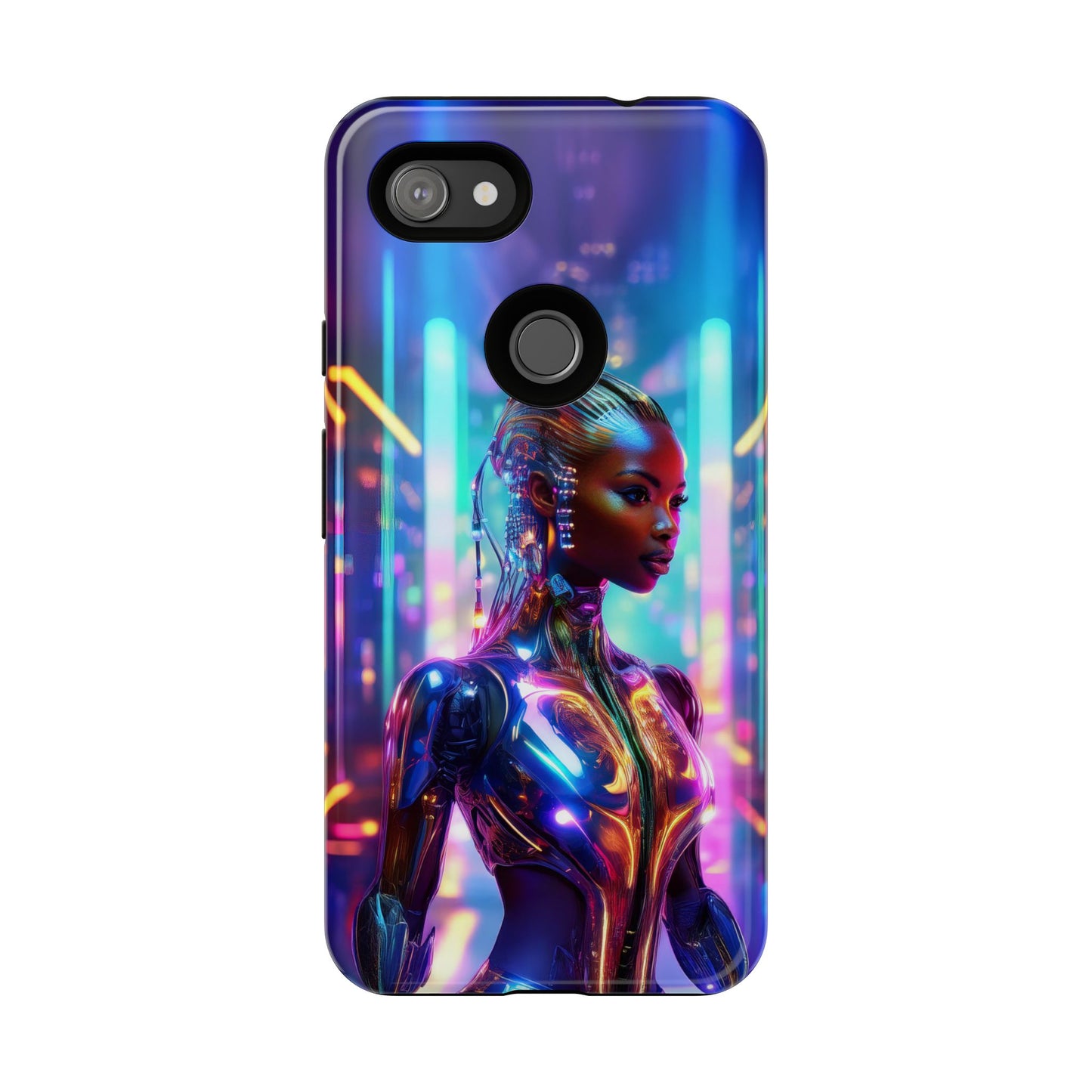 Futuristic Human Android Hybrid Cell Phone Case 018