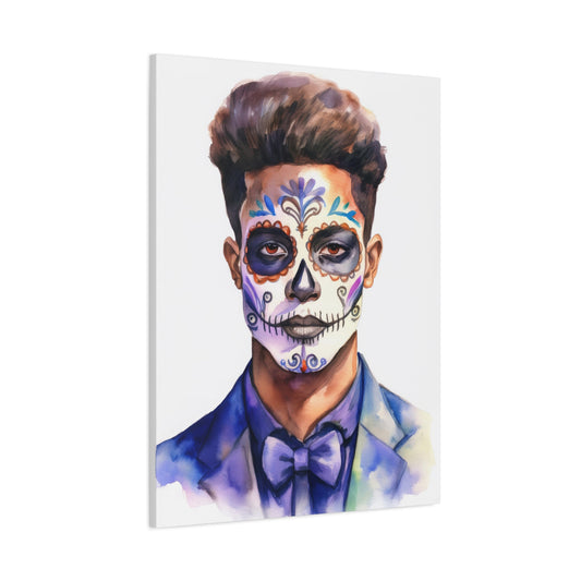 Dia de los Muertos Canvas Art | Day of the Dead - Stretched Matte Wall Decor 013