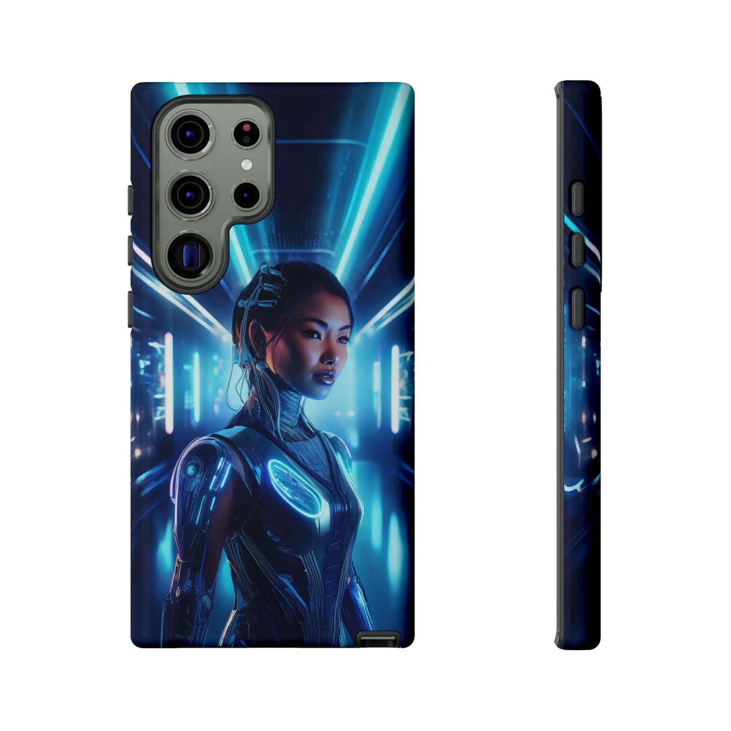 Futuristic Human Android Hybrid Cell Phone Case 004