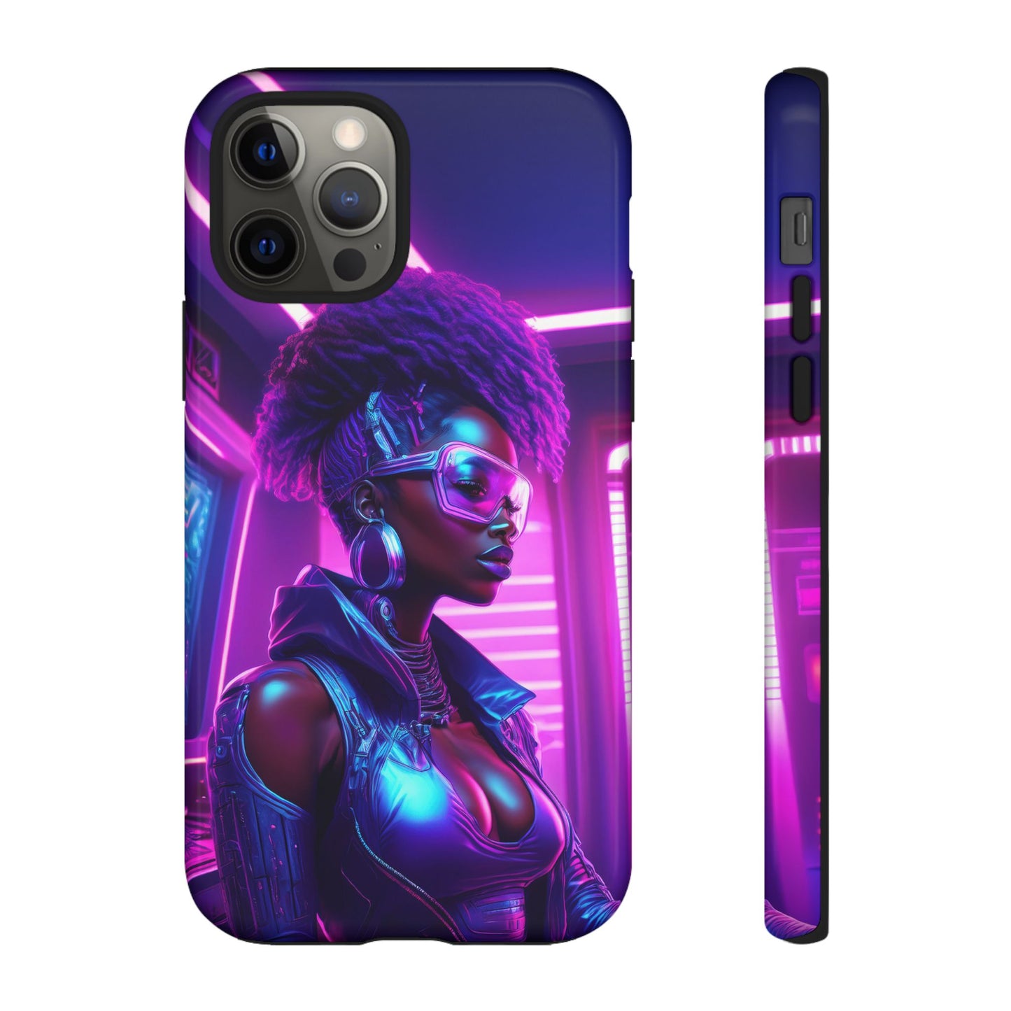 Futuristic Cyberpunk Female Cell Phone Case 004