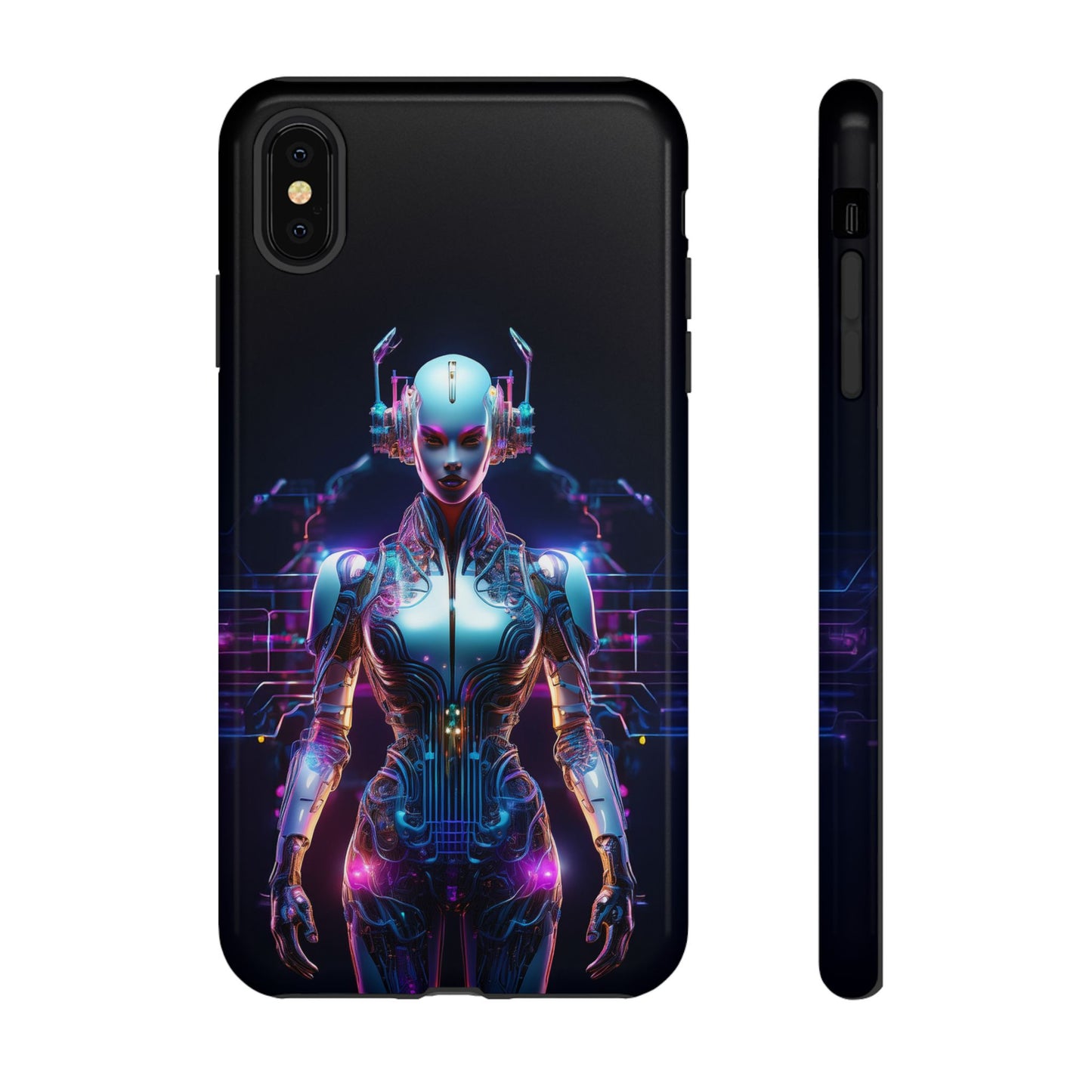 Futuristic Human Android Hybrid Cell Phone Case 001