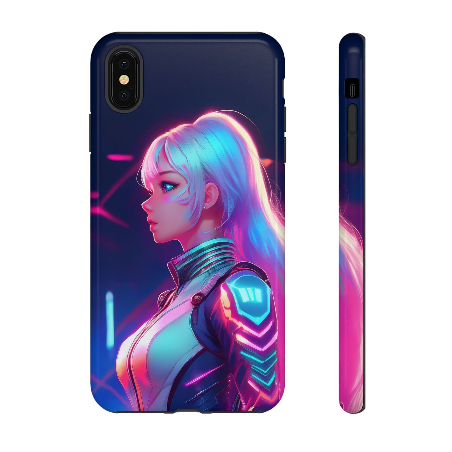 Futuristic Cyberpunk Female Cell Phone Case 009