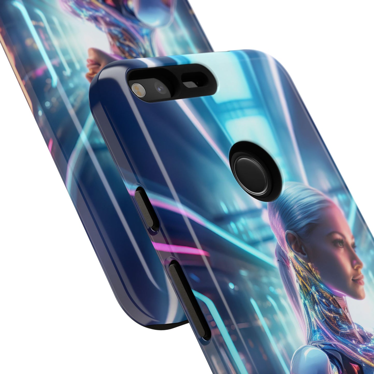 Futuristic Human Android Hybrid Cell Phone Case 015