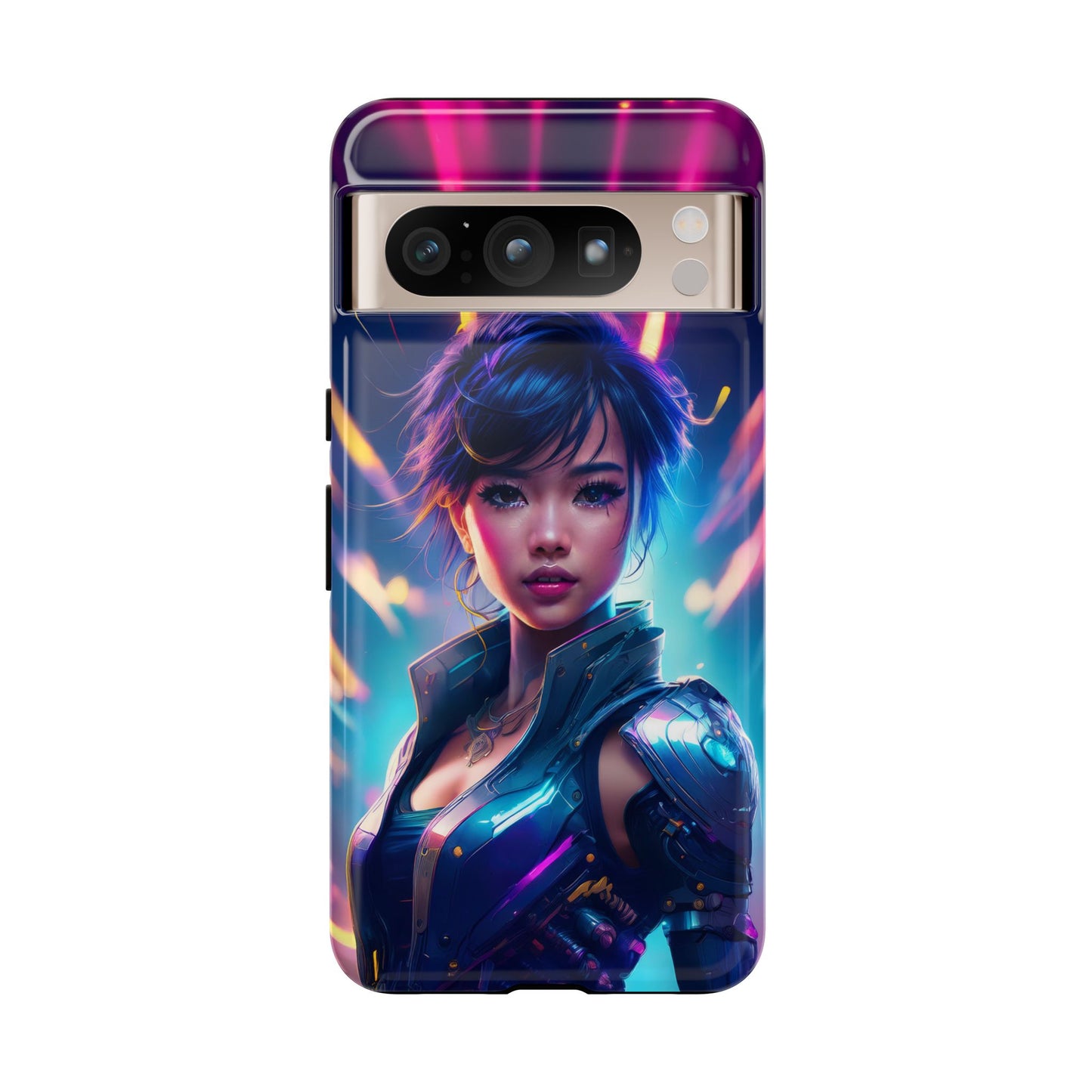 Futuristic Cyberpunk Female Cell Phone Case 024