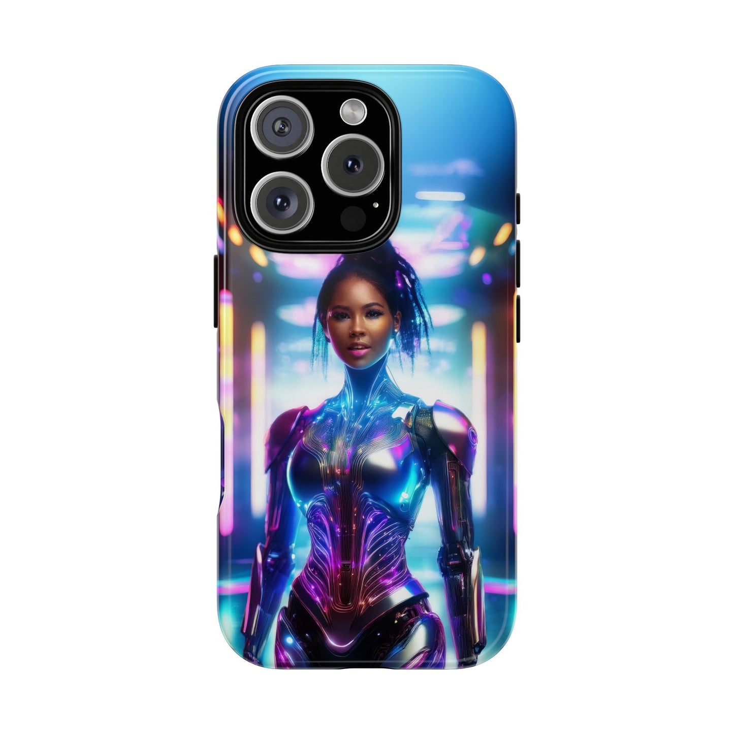 Futuristic Human Android Hybrid Cell Phone Case 009