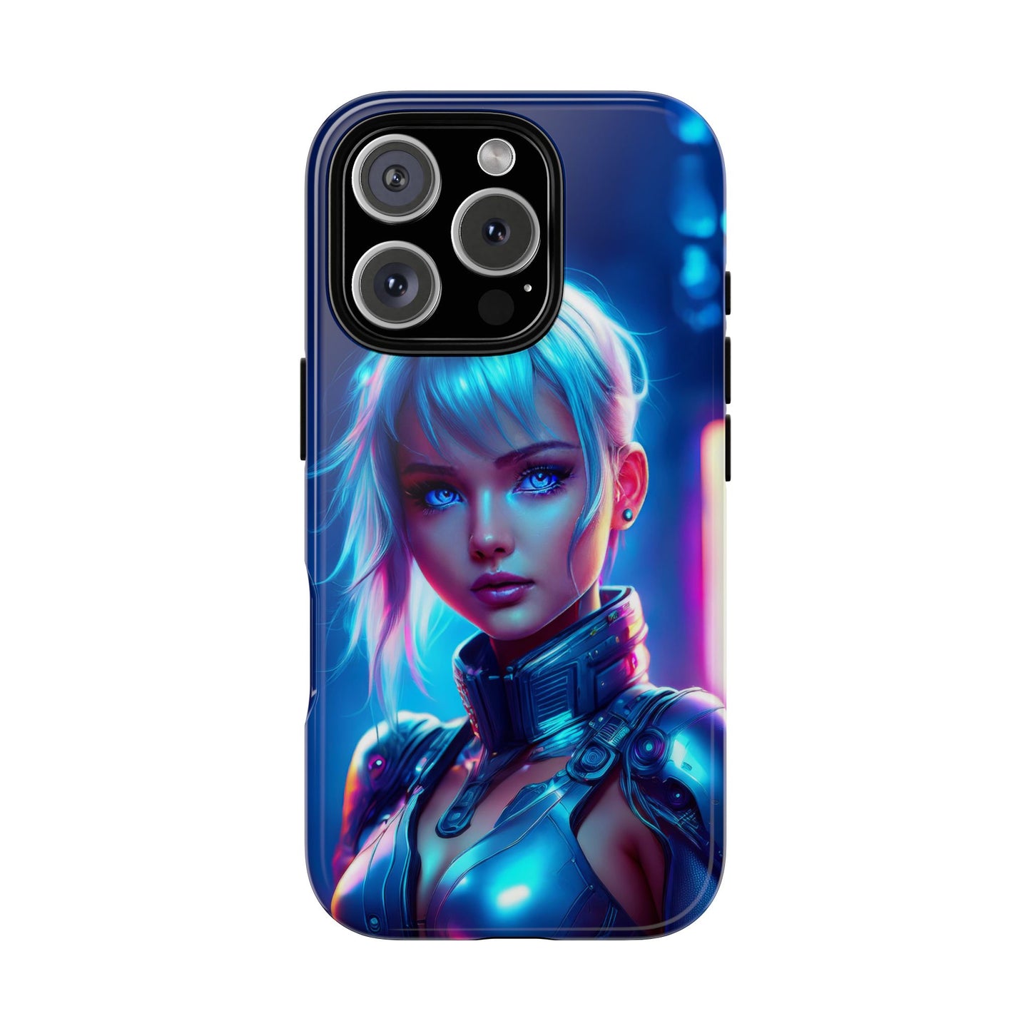 Futuristic Cyberpunk Female Cell Phone Case 013