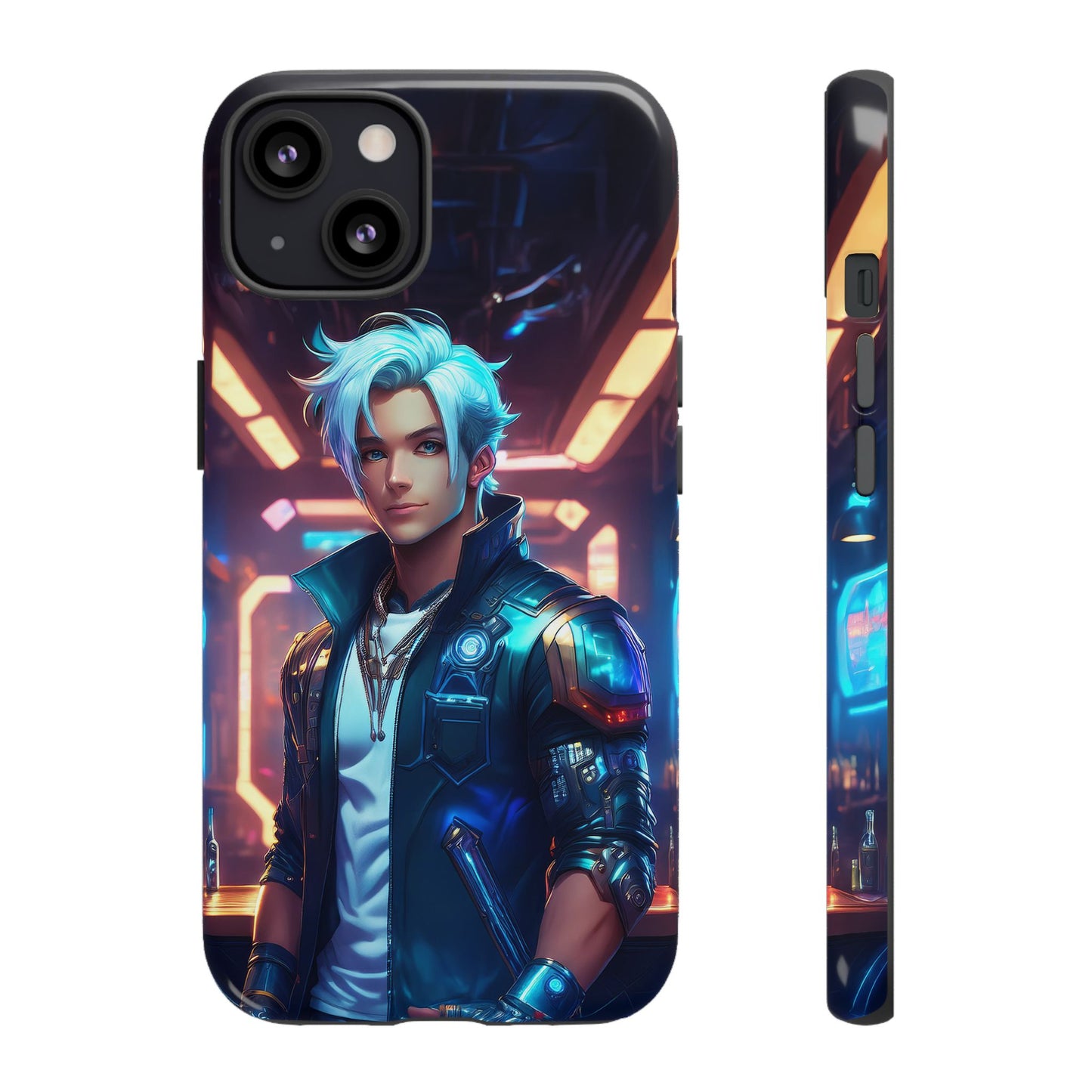 Futuristic Cyberpunk Male Cell Phone Case 009