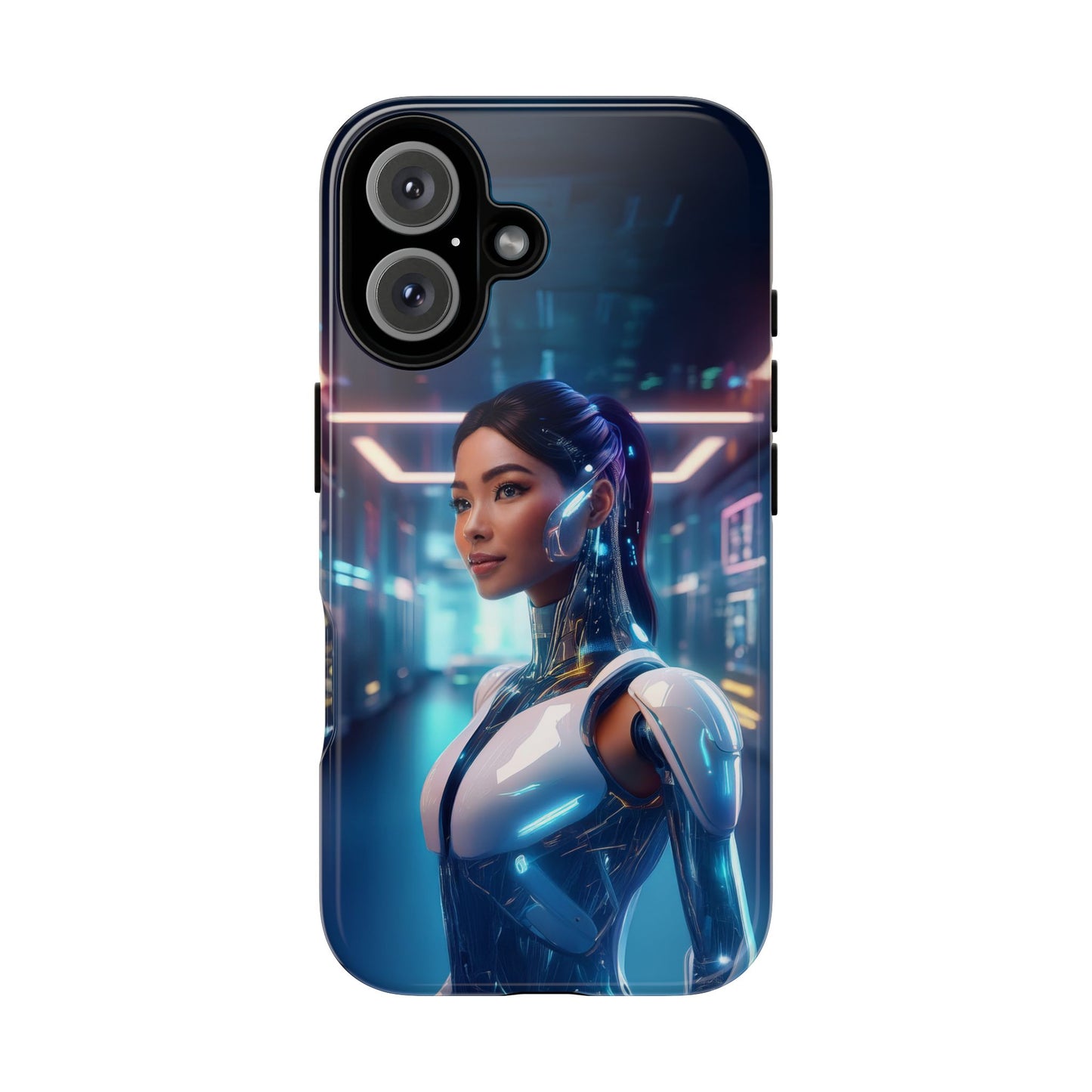 Futuristic Human Android Hybrid Cell Phone Case 005