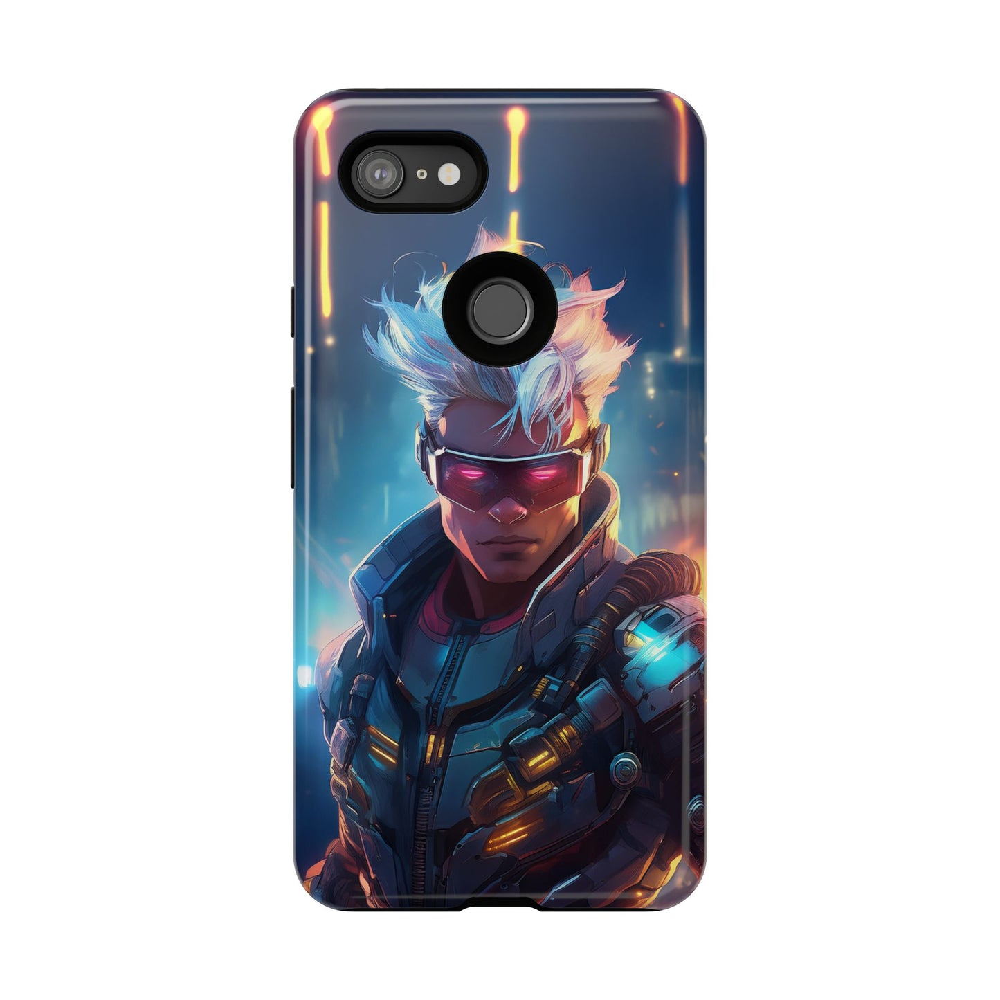 Futuristic Cyberpunk Male Cell Phone Case 018