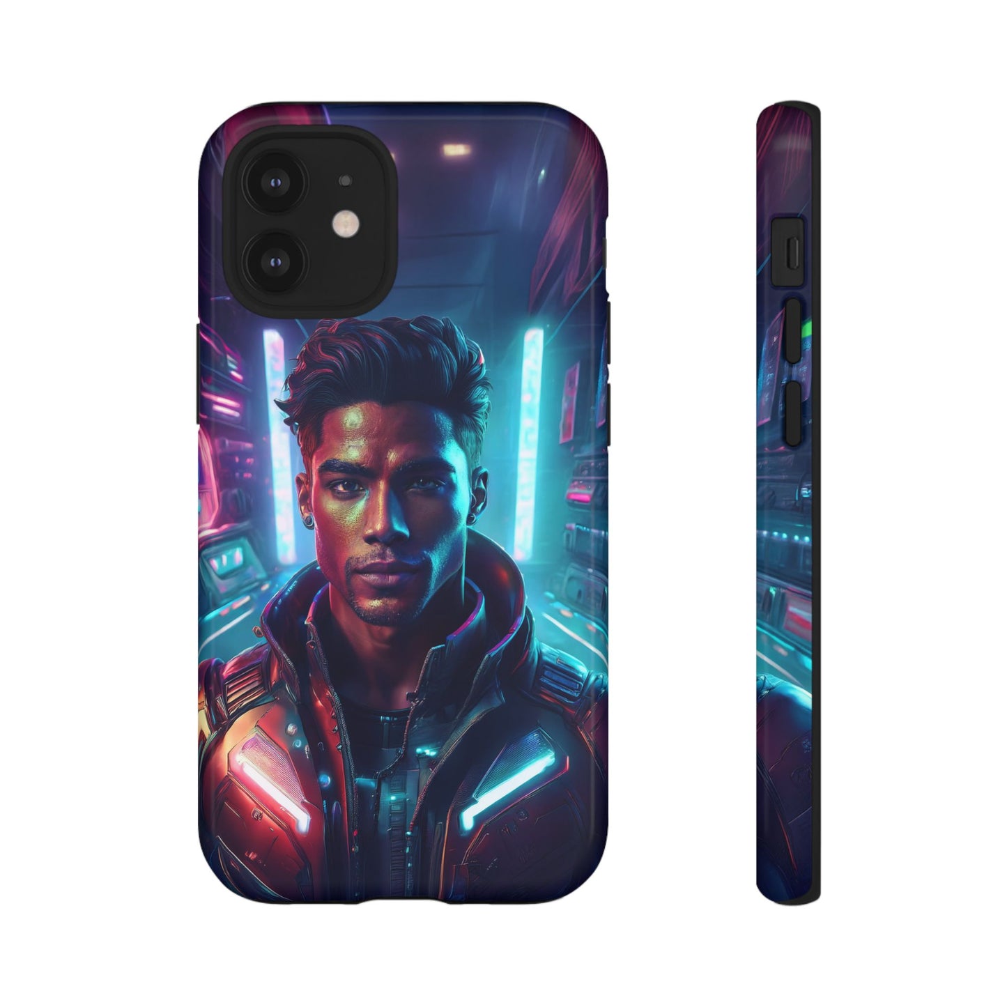 Futuristic Cyberpunk Male Cell Phone Case 007