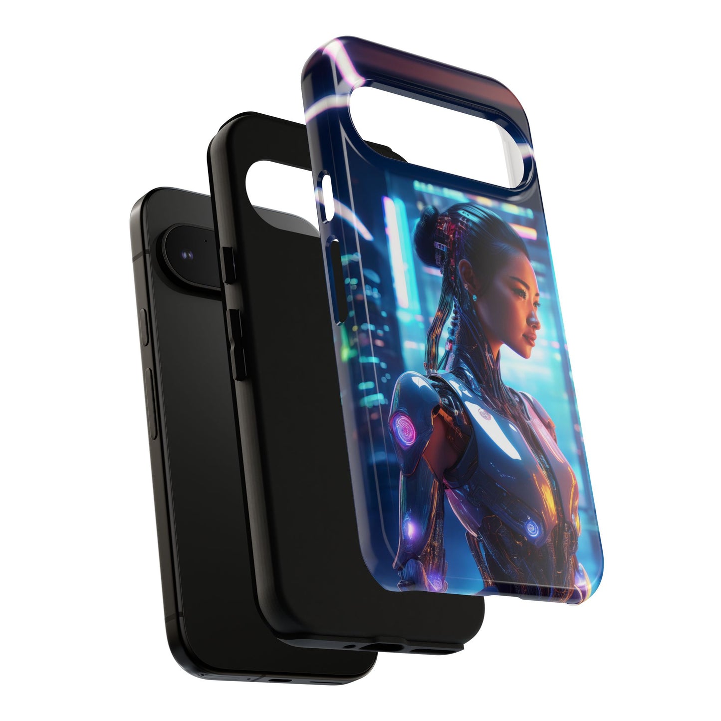 Futuristic Human Android Hybrid Cell Phone Case 013