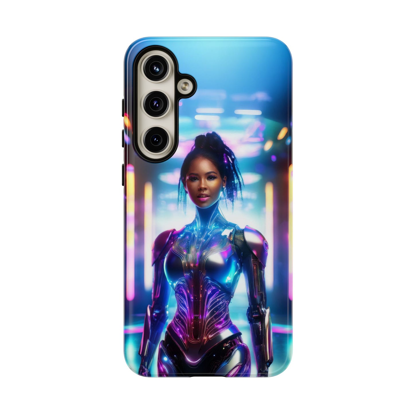 Futuristic Human Android Hybrid Cell Phone Case 009