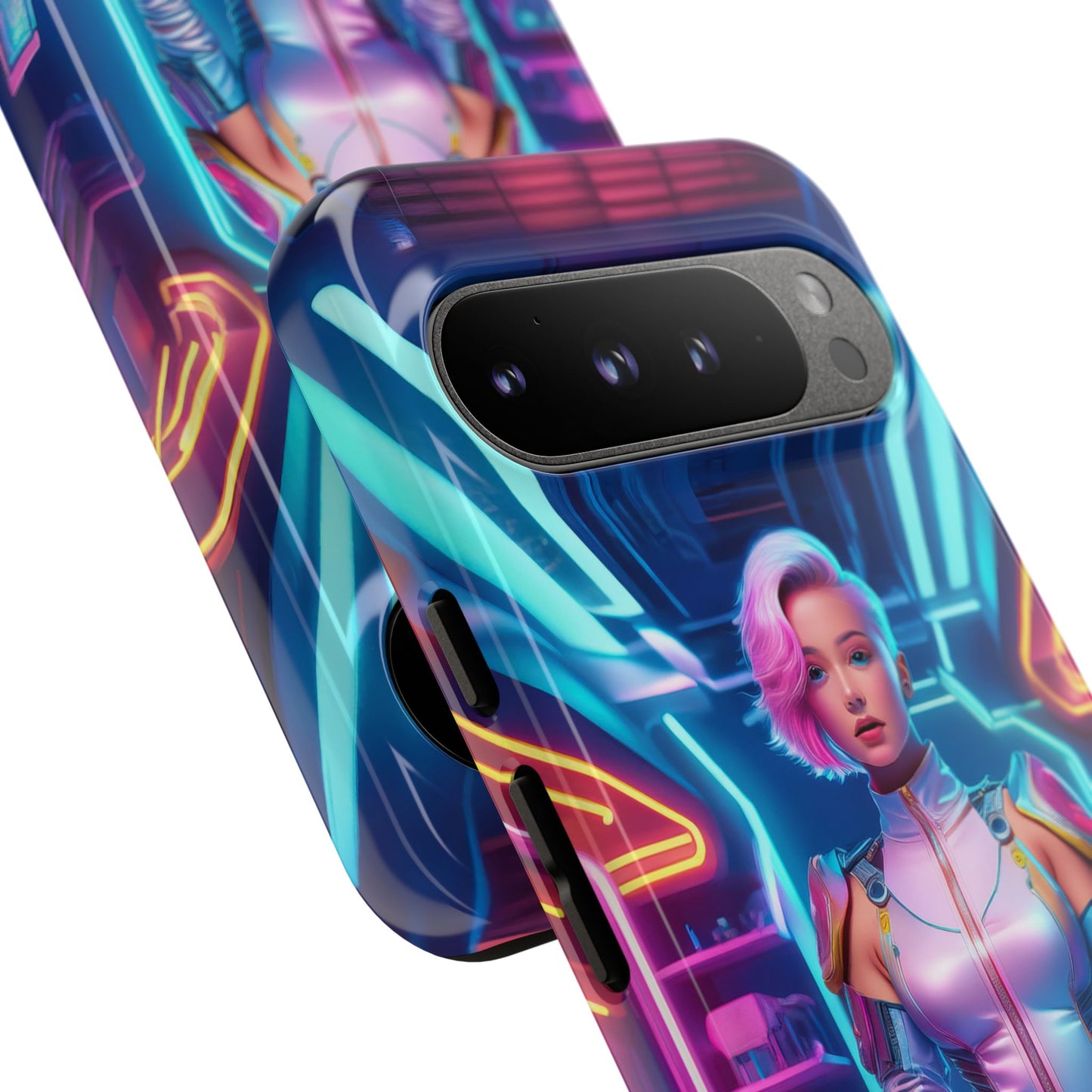 Futuristic Cyberpunk Female Cell Phone Case 002