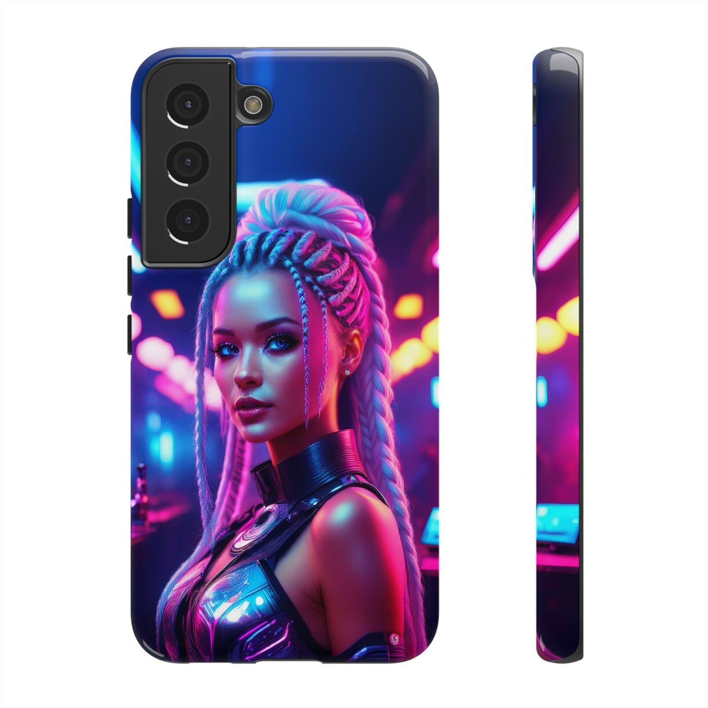 Futuristic Cyberpunk Female Cell Phone Case 007