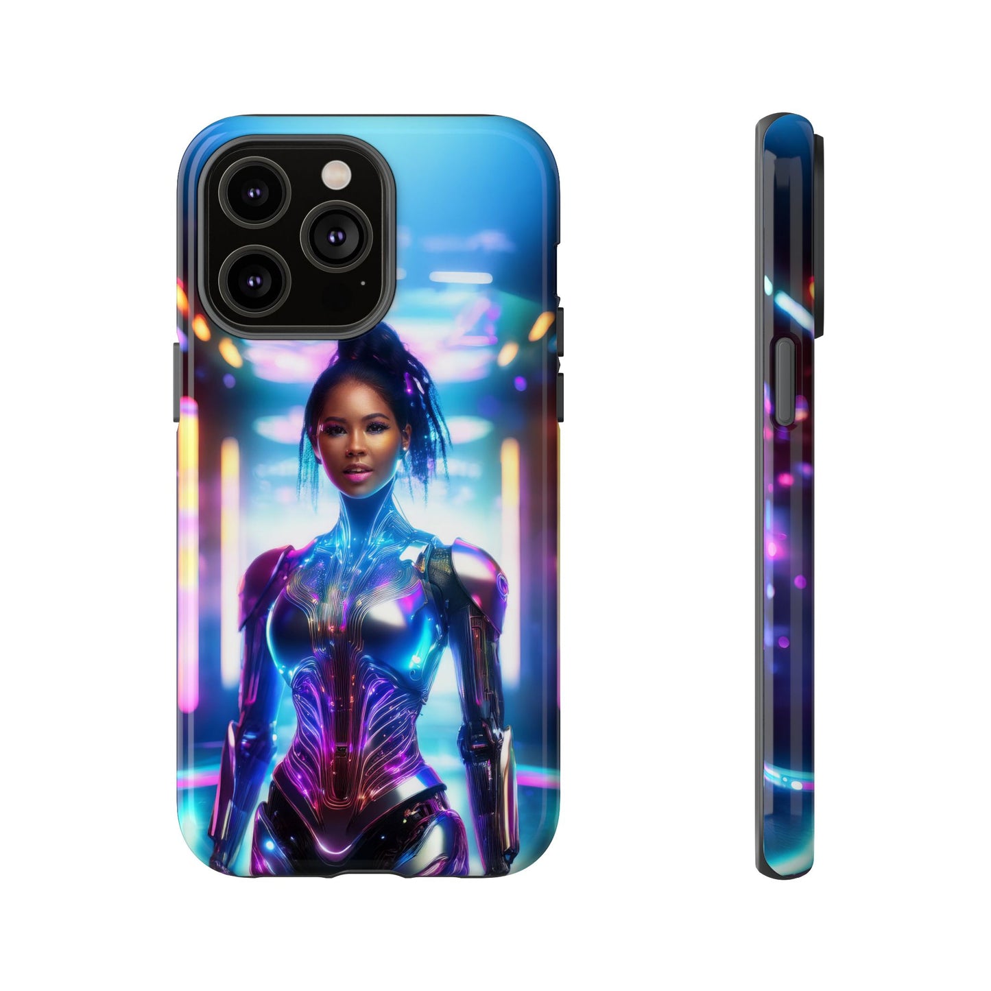 Futuristic Human Android Hybrid Cell Phone Case 009