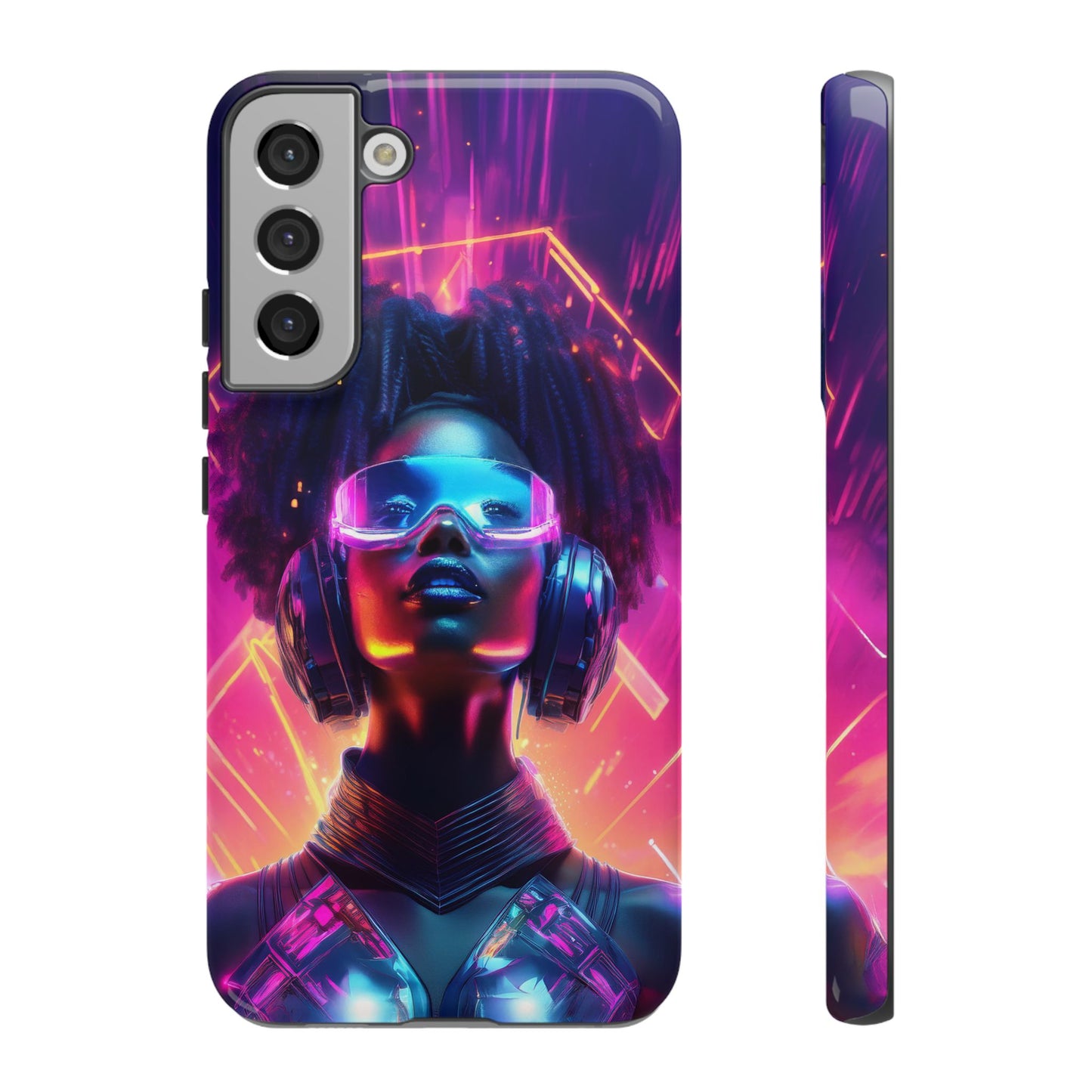 Futuristic Cyberpunk Female Cell Phone Case 030