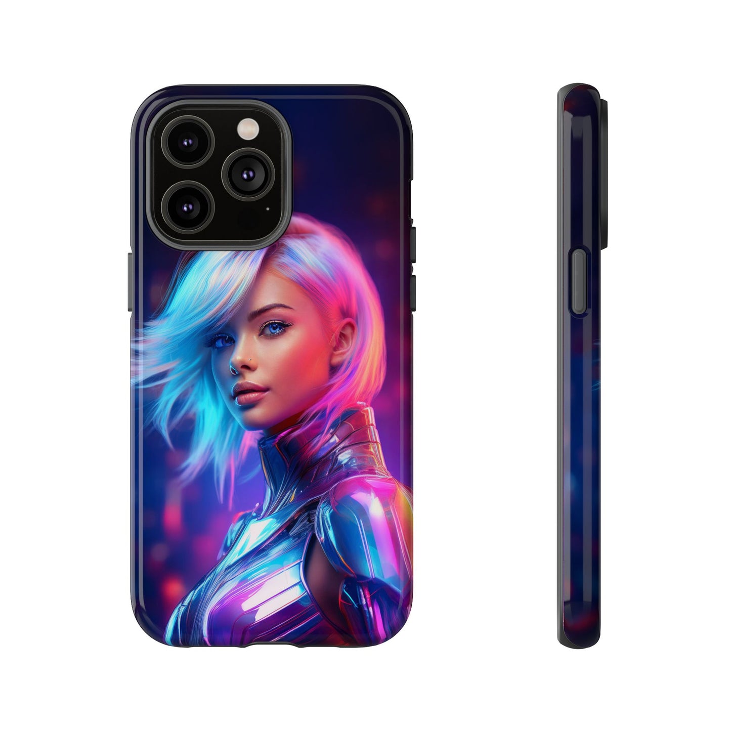 Futuristic Cyberpunk Female Cell Phone Case 028