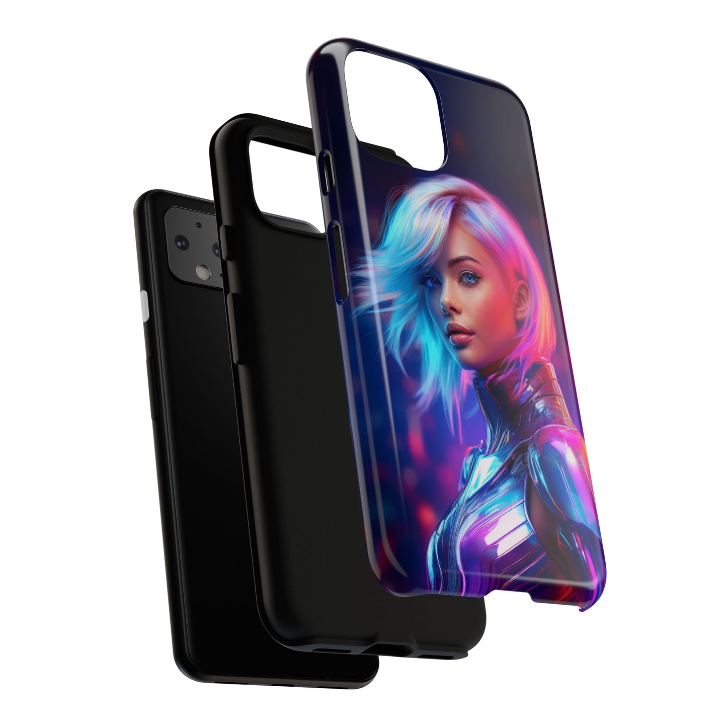 Futuristic Cyberpunk Female Cell Phone Case 028