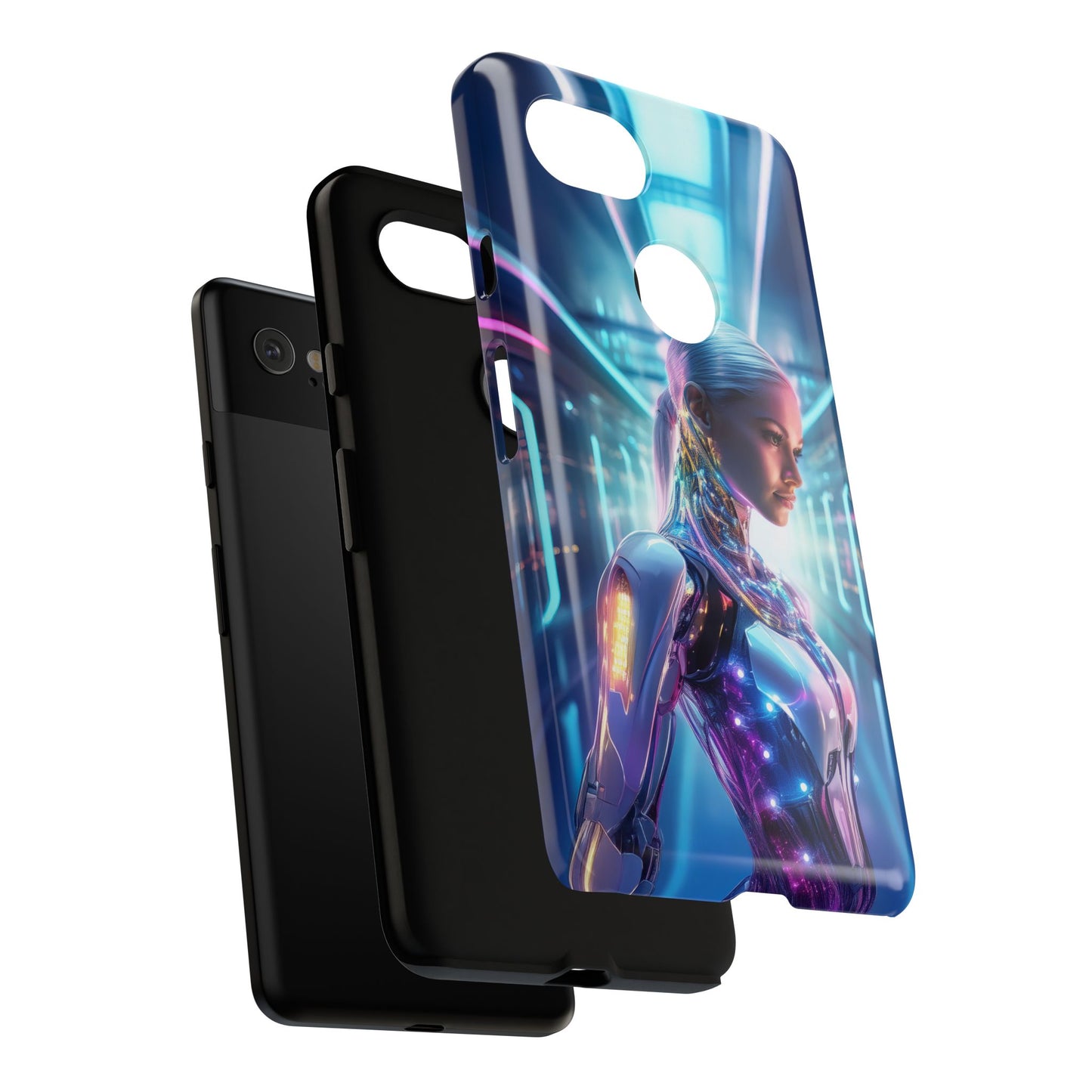 Futuristic Human Android Hybrid Cell Phone Case 015