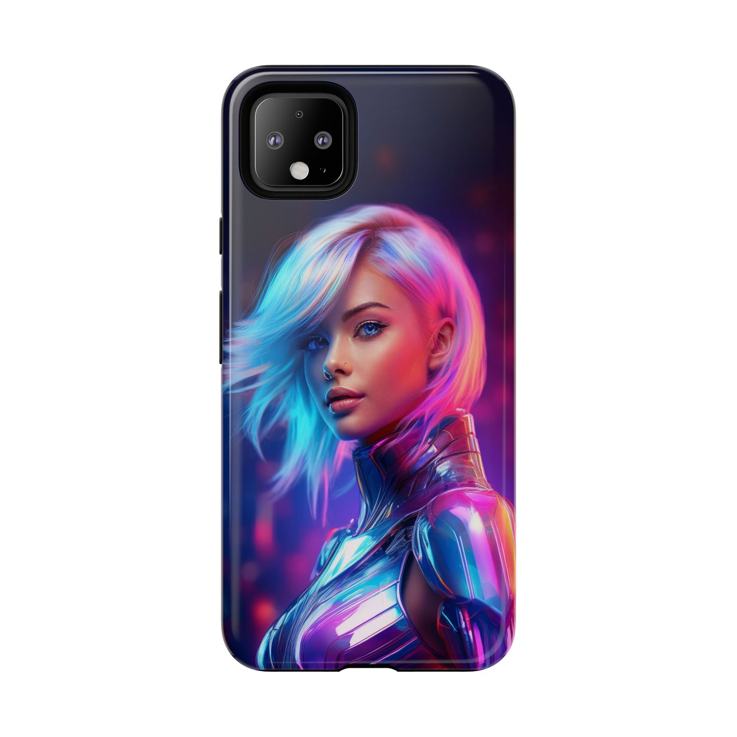 Futuristic Cyberpunk Female Cell Phone Case 028