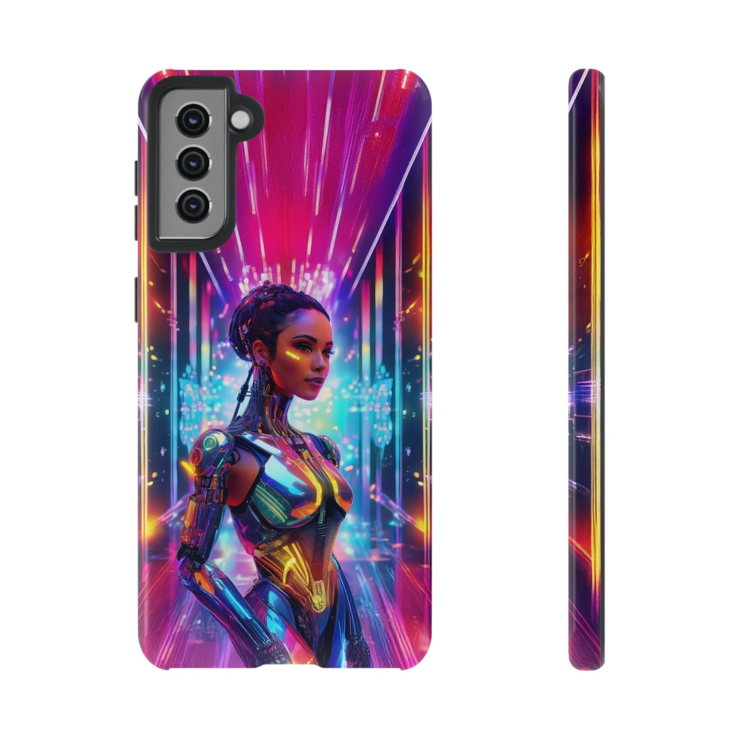 Futuristic Human Android Hybrid Cell Phone Case 006