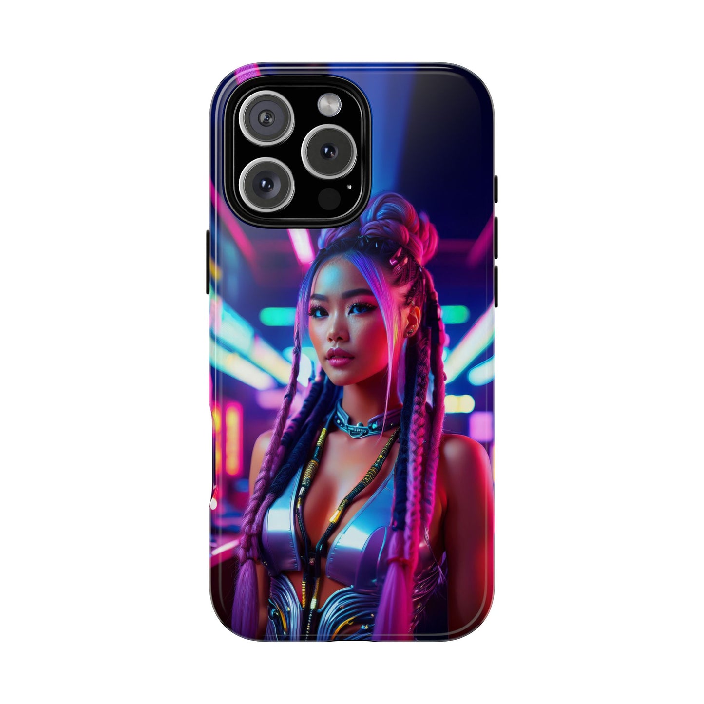 Futuristic Cyberpunk Female Cell Phone Case 008