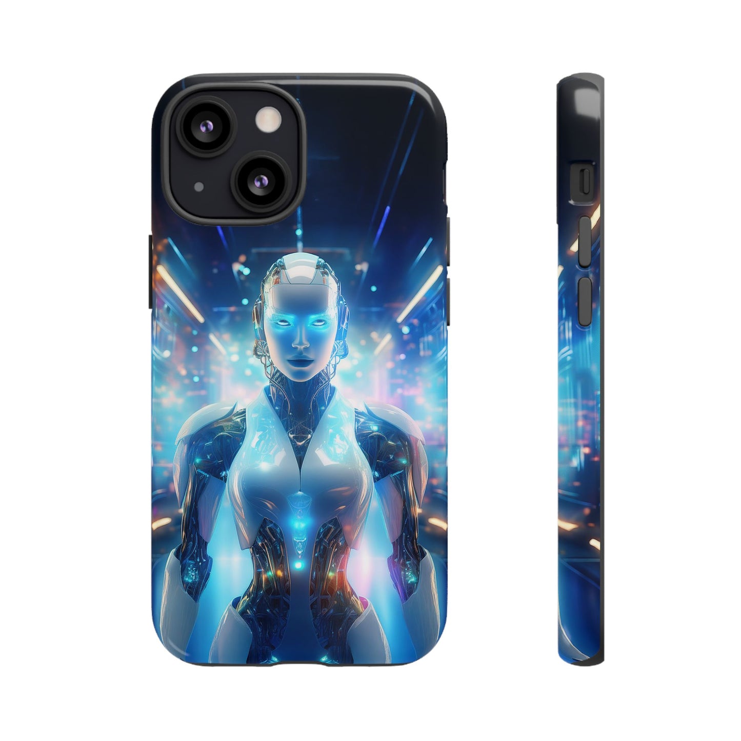 Futuristic Human Android Hybrid Cell Phone Case 012