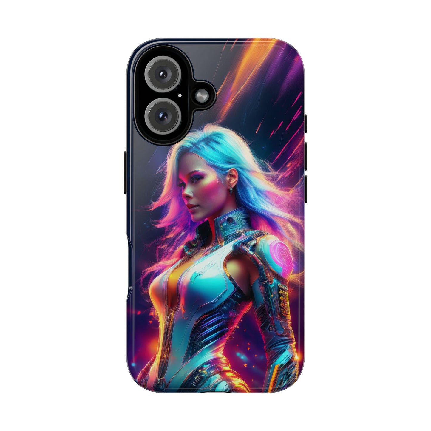 Futuristic Cyberpunk Female Cell Phone Case 012