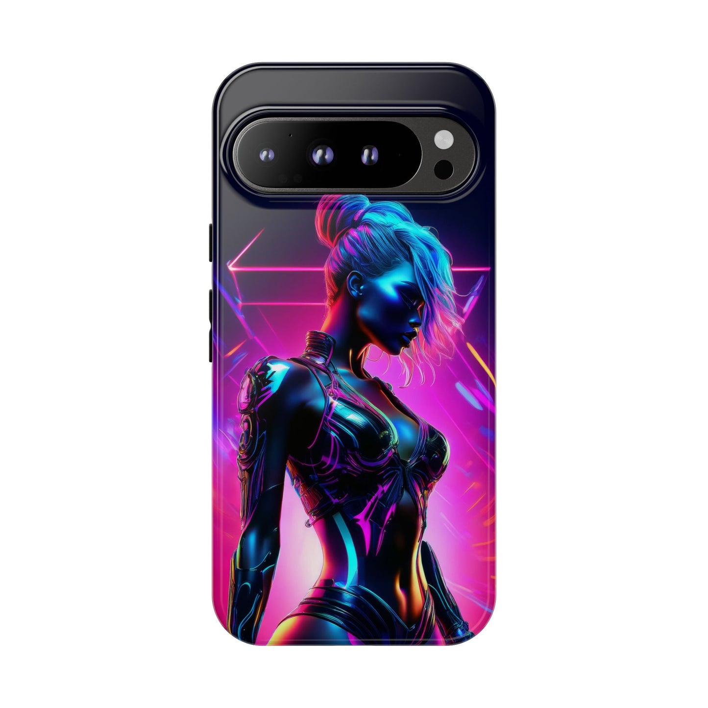 Futuristic Cyberpunk Female Cell Phone Case 017