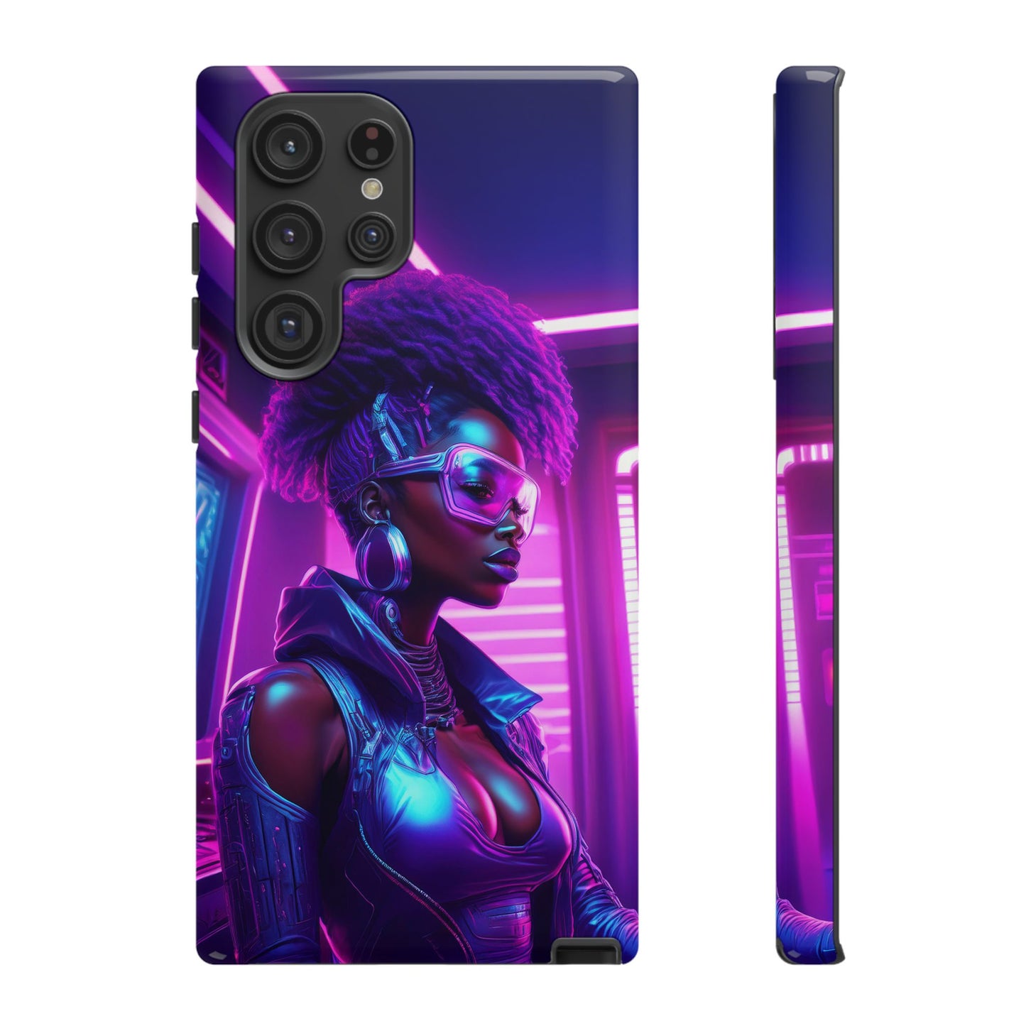 Futuristic Cyberpunk Female Cell Phone Case 004