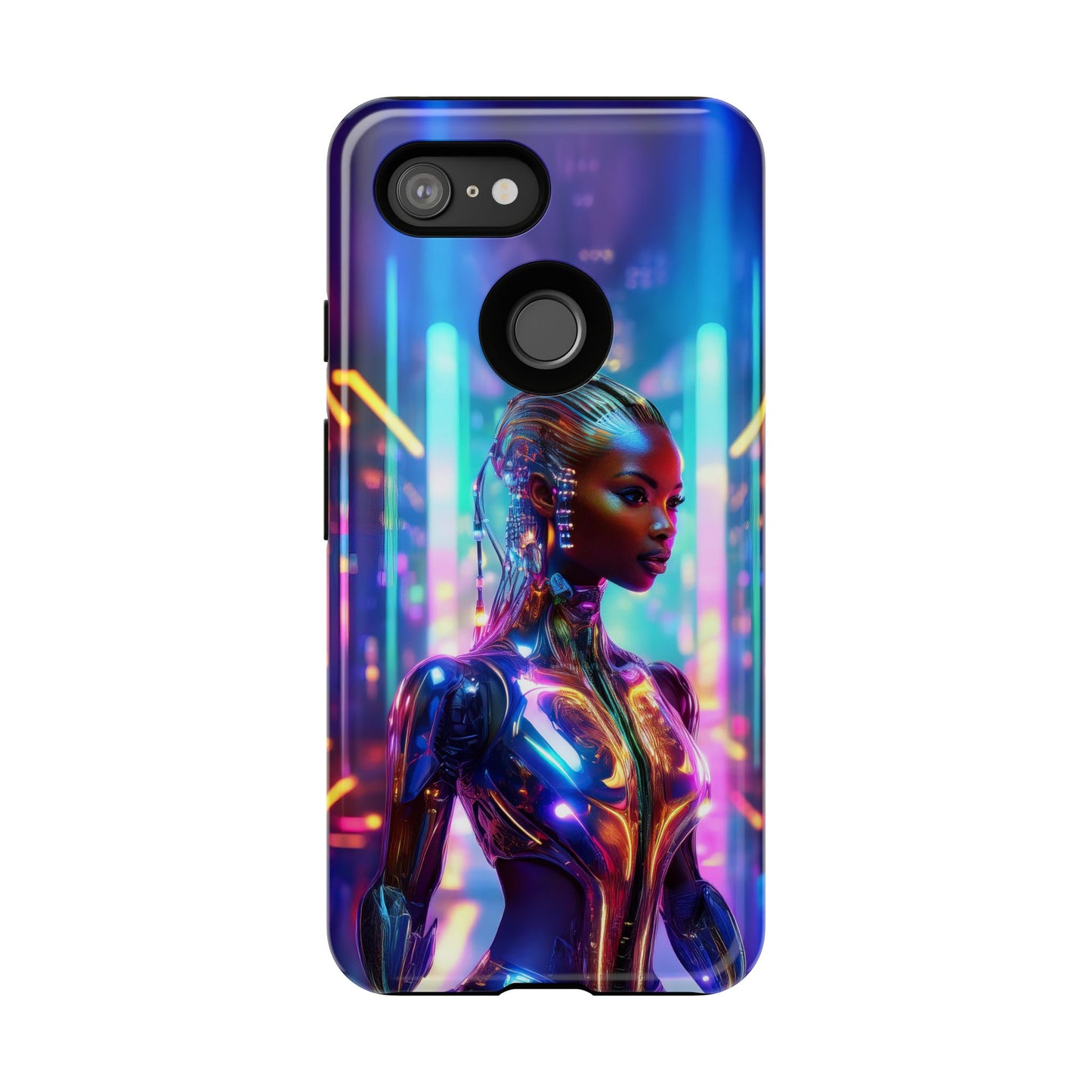 Futuristic Human Android Hybrid Cell Phone Case 018