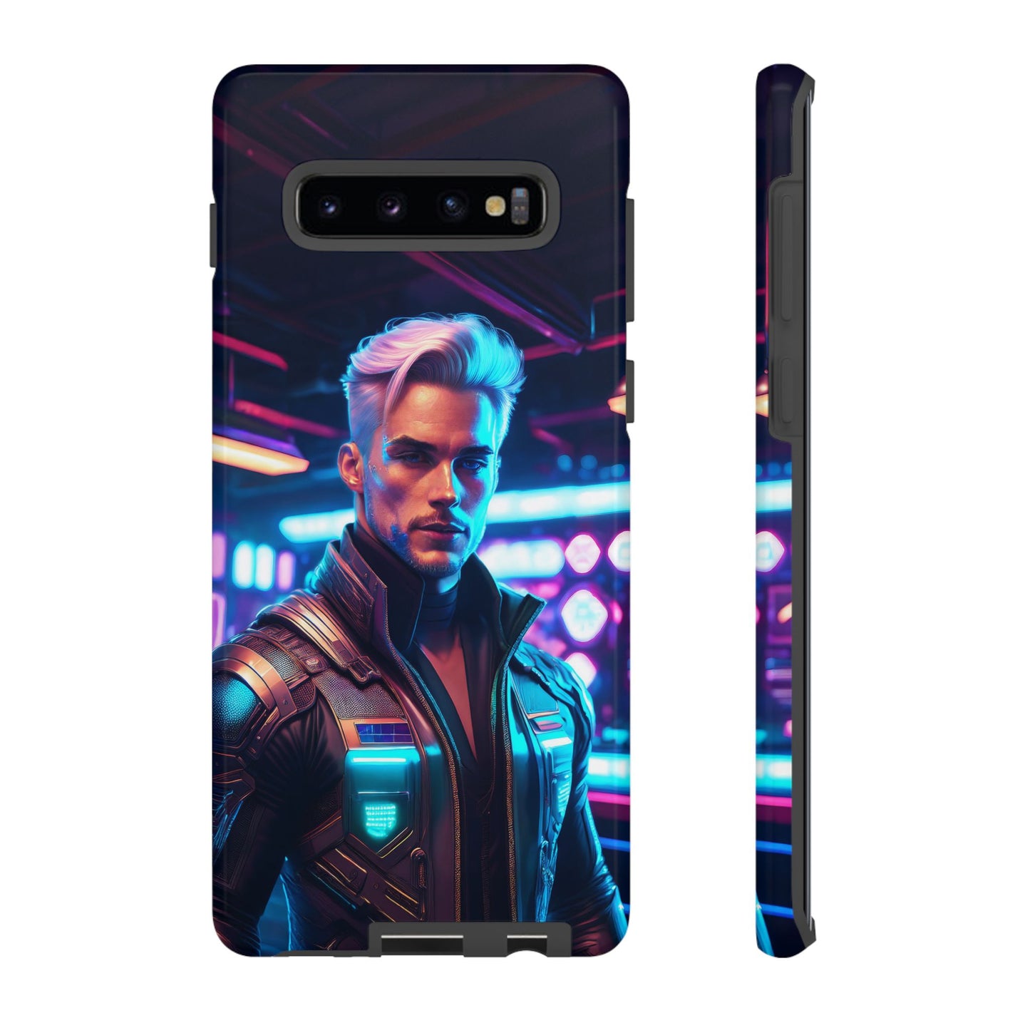 Futuristic Cyberpunk Male Cell Phone Case 008