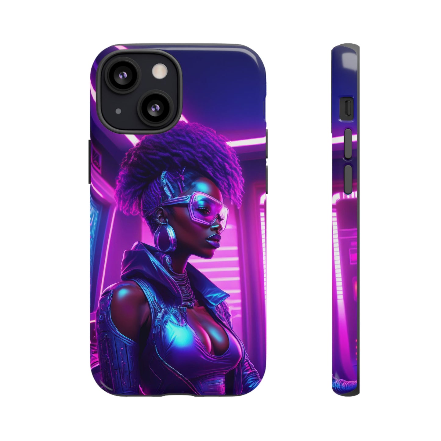 Futuristic Cyberpunk Female Cell Phone Case 004