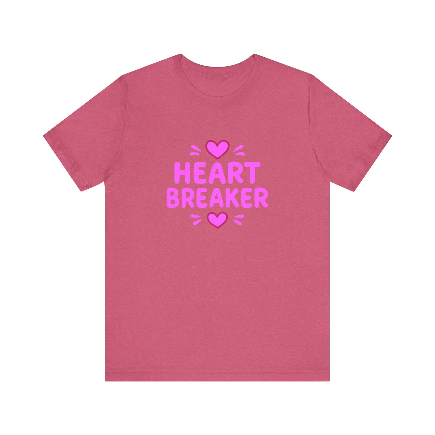 Colorful Design Heartbreaker Shirt – Cute Bubble Letter Tee with a Sarcastic Twist for Sweet but Savage Individuals. Unisex Jersey Short Sleeve Tee