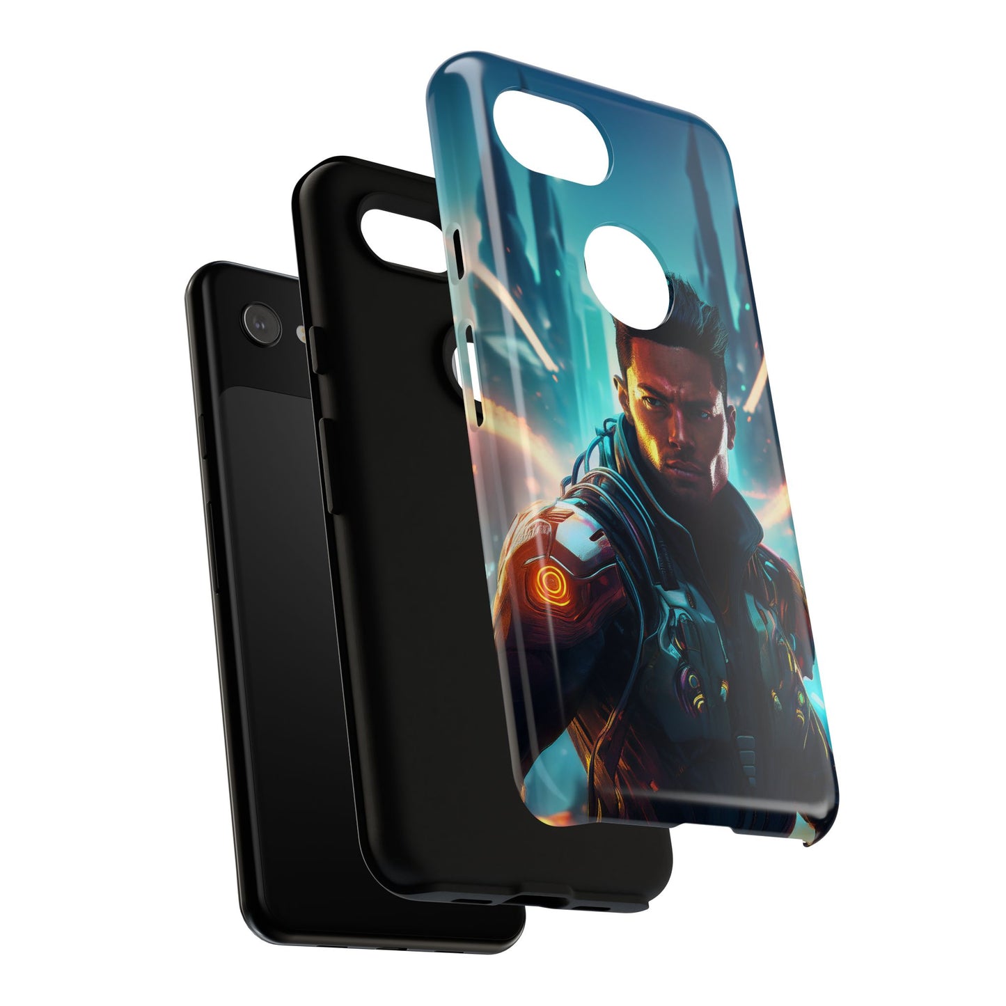 Futuristic Cyberpunk Male Cell Phone Case 015