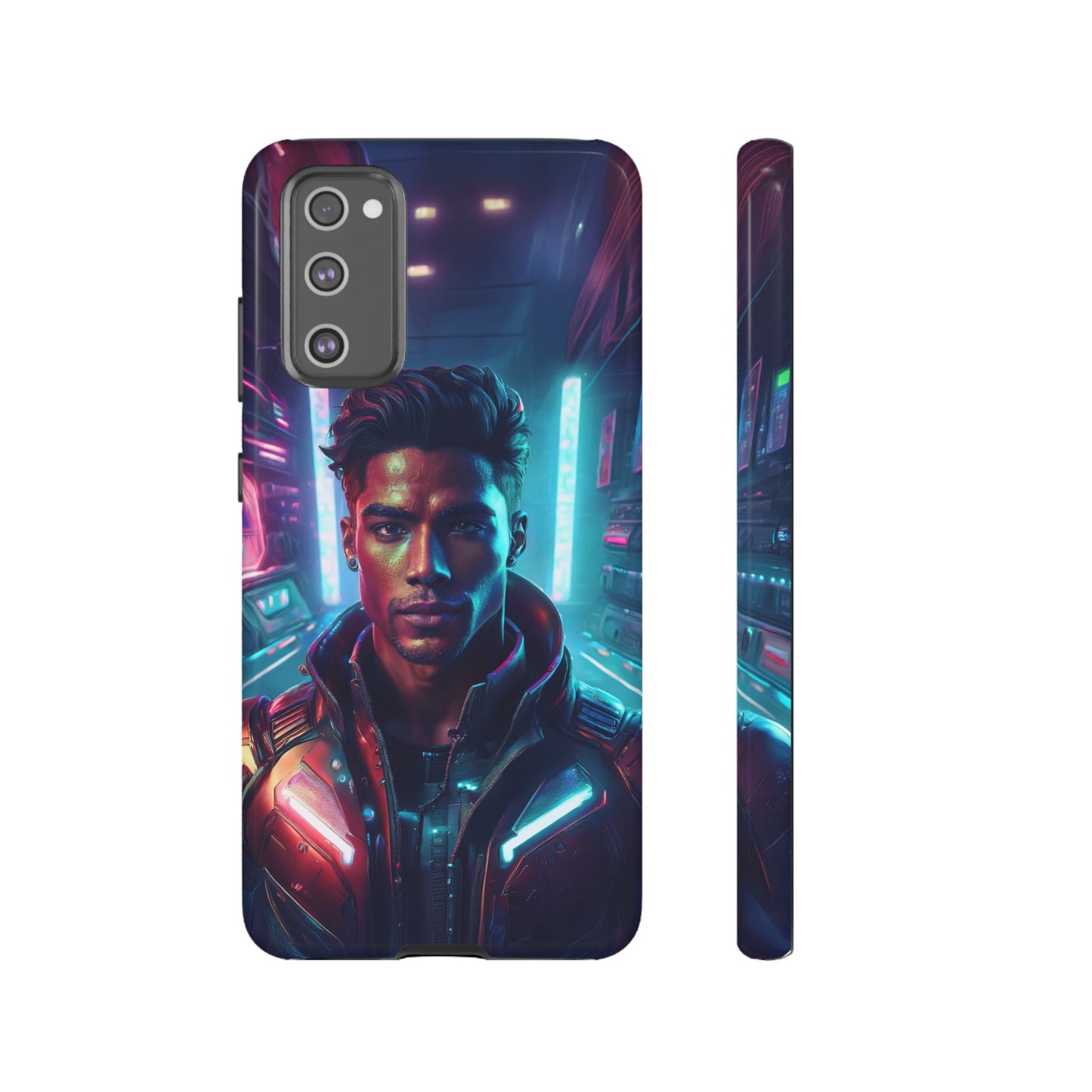 Futuristic Cyberpunk Male Cell Phone Case 007