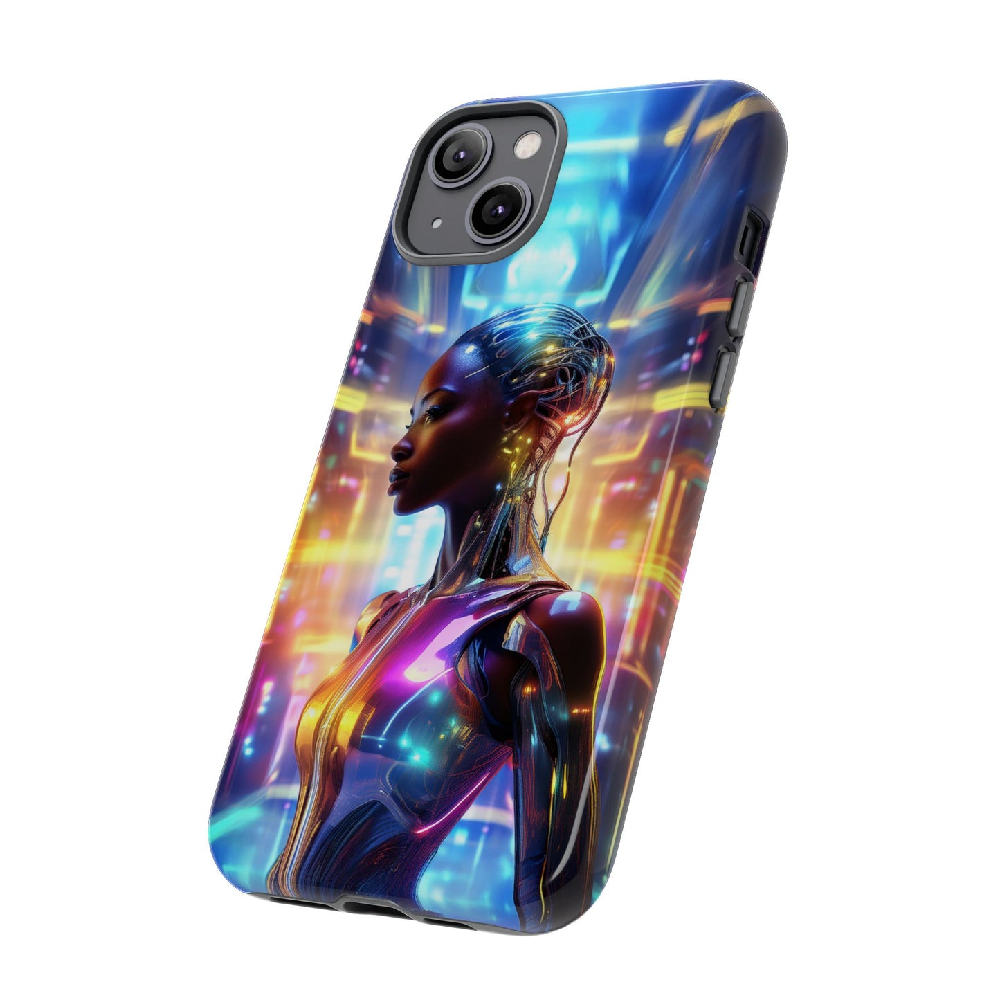 Futuristic Human Android Hybrid Cell Phone Case 011