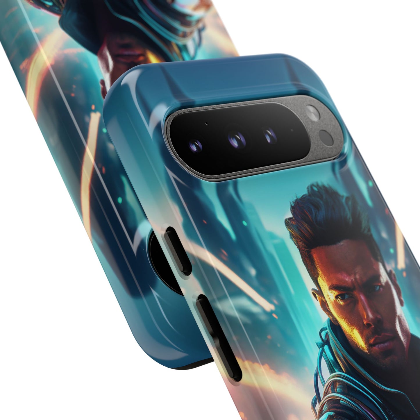 Futuristic Cyberpunk Male Cell Phone Case 015