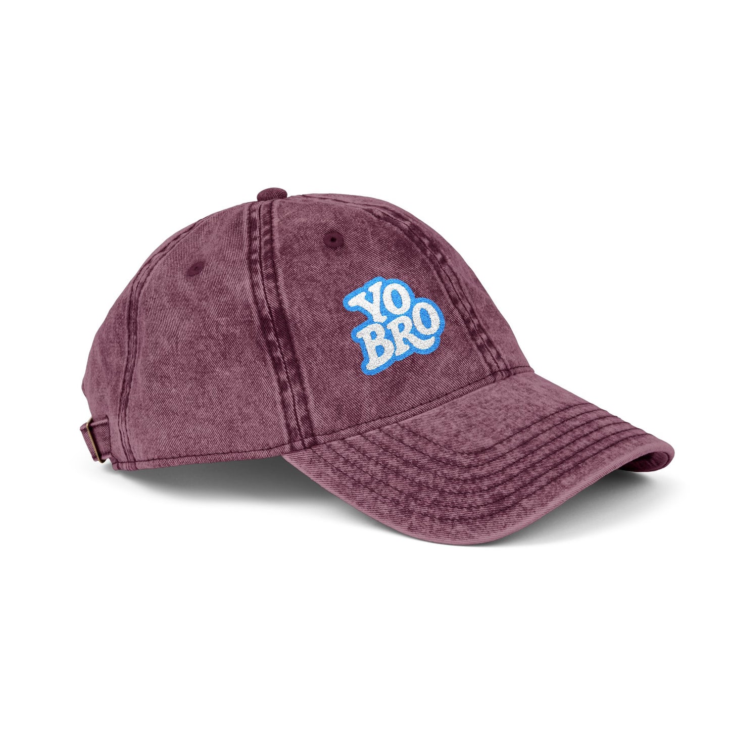 Yo Bro Vintage Hat – Funny Bold Embroidered Hat for Men and Women with Bro Energy