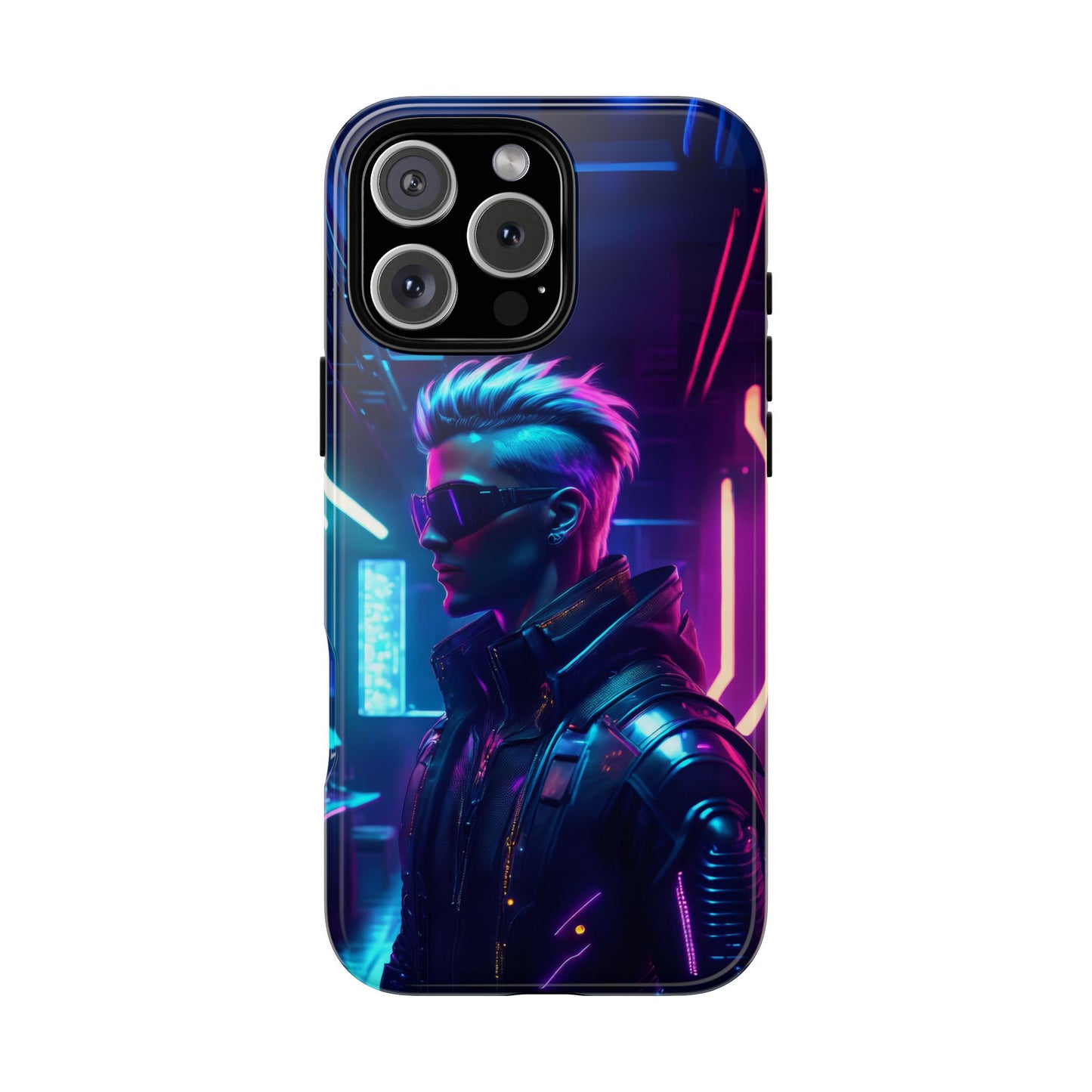 Futuristic Cyberpunk Male Cell Phone Case 002