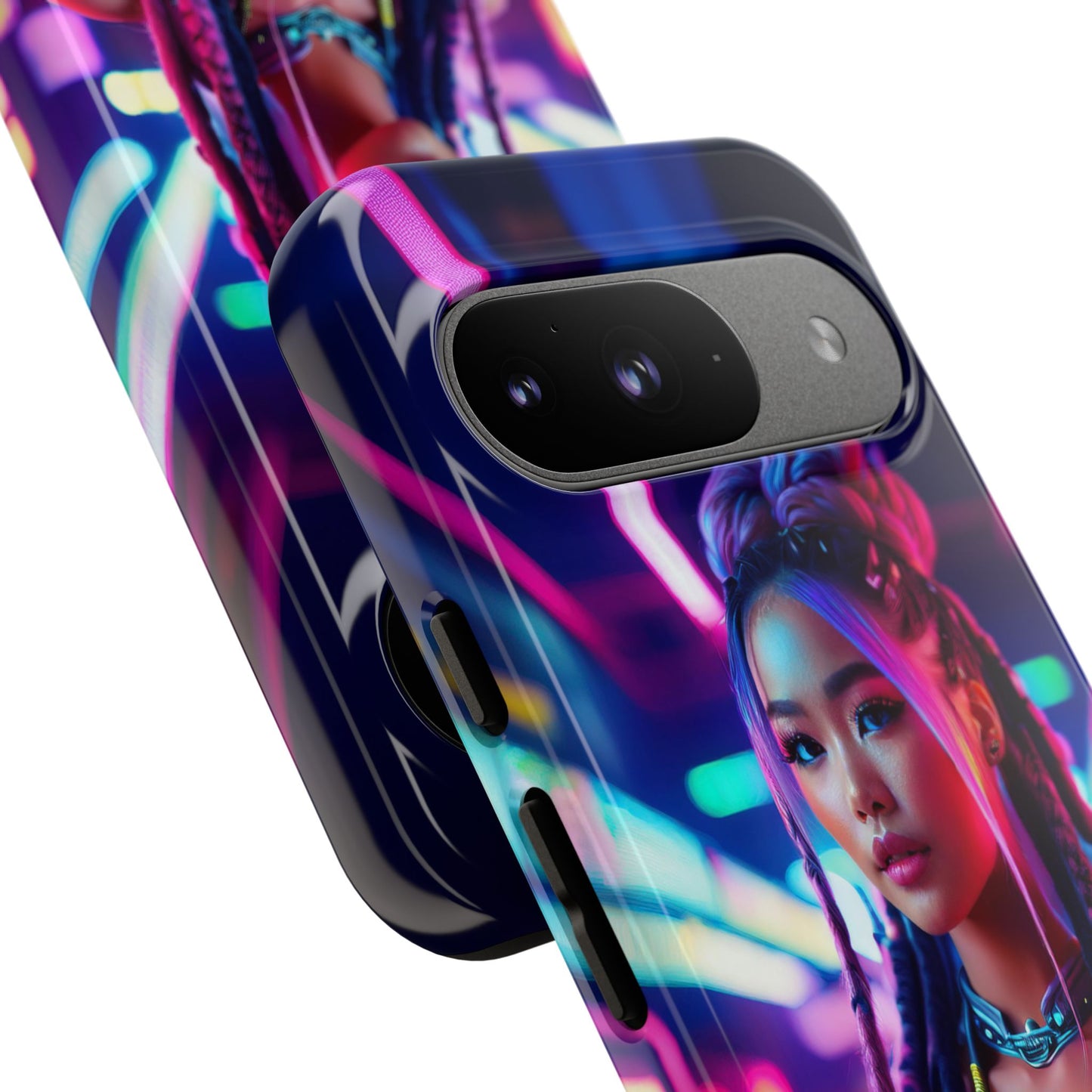 Futuristic Cyberpunk Female Cell Phone Case 008