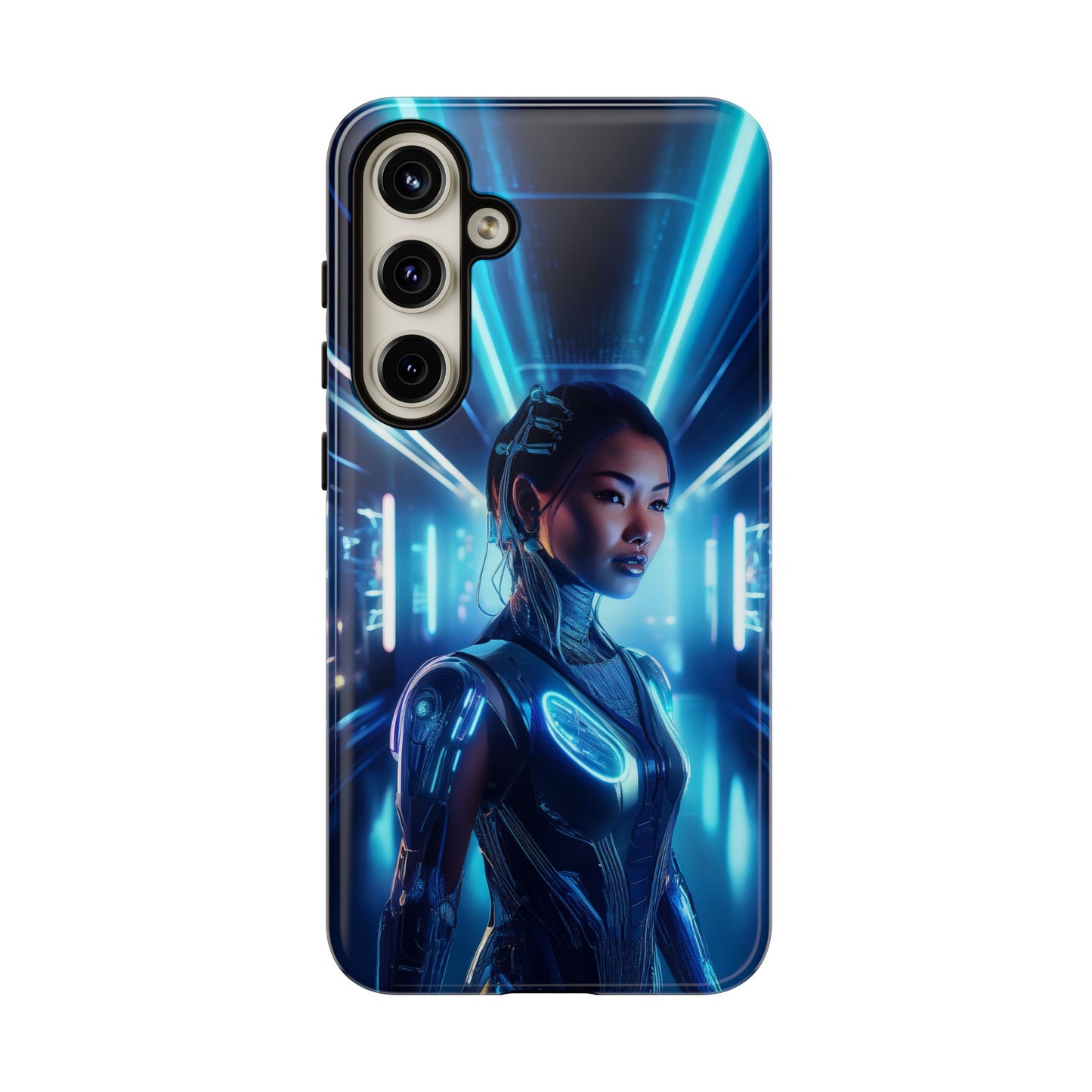 Futuristic Human Android Hybrid Cell Phone Case 004