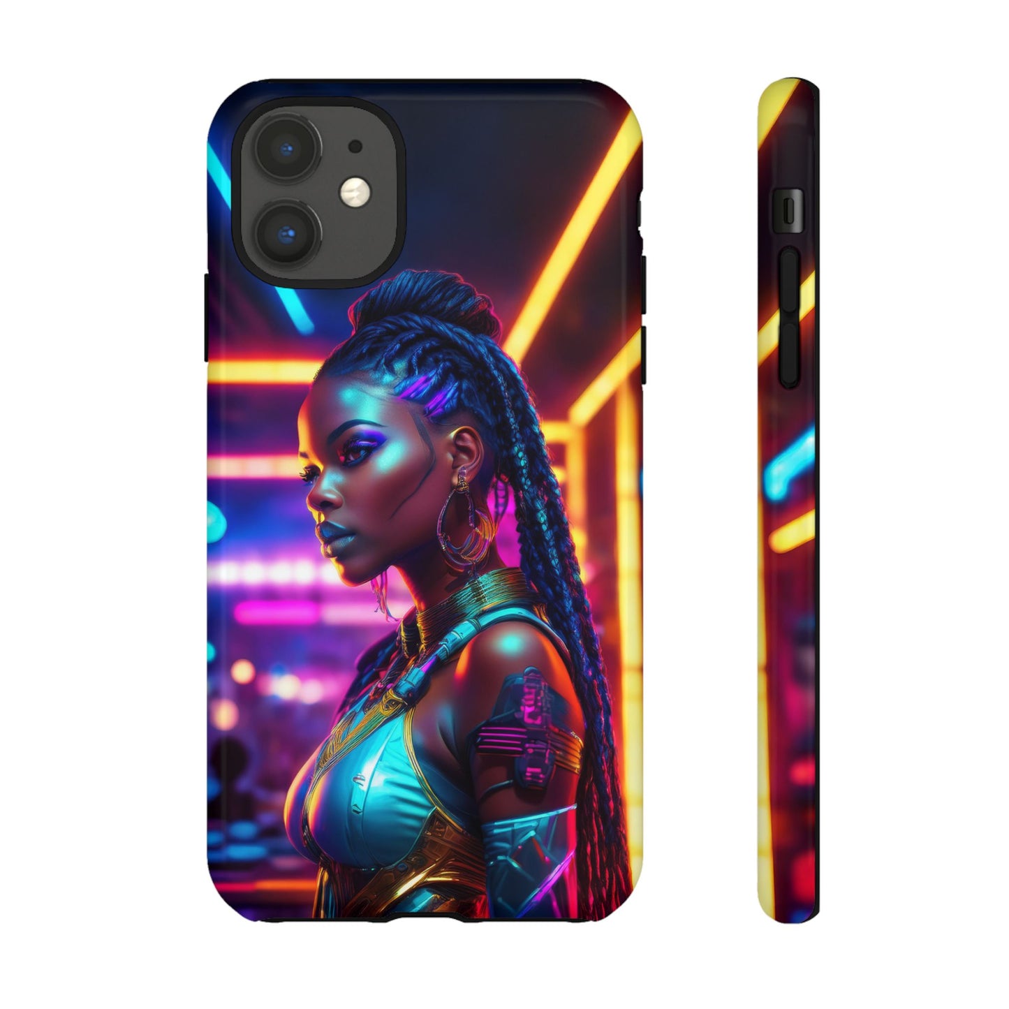 Futuristic Cyberpunk Female Cell Phone Case 006