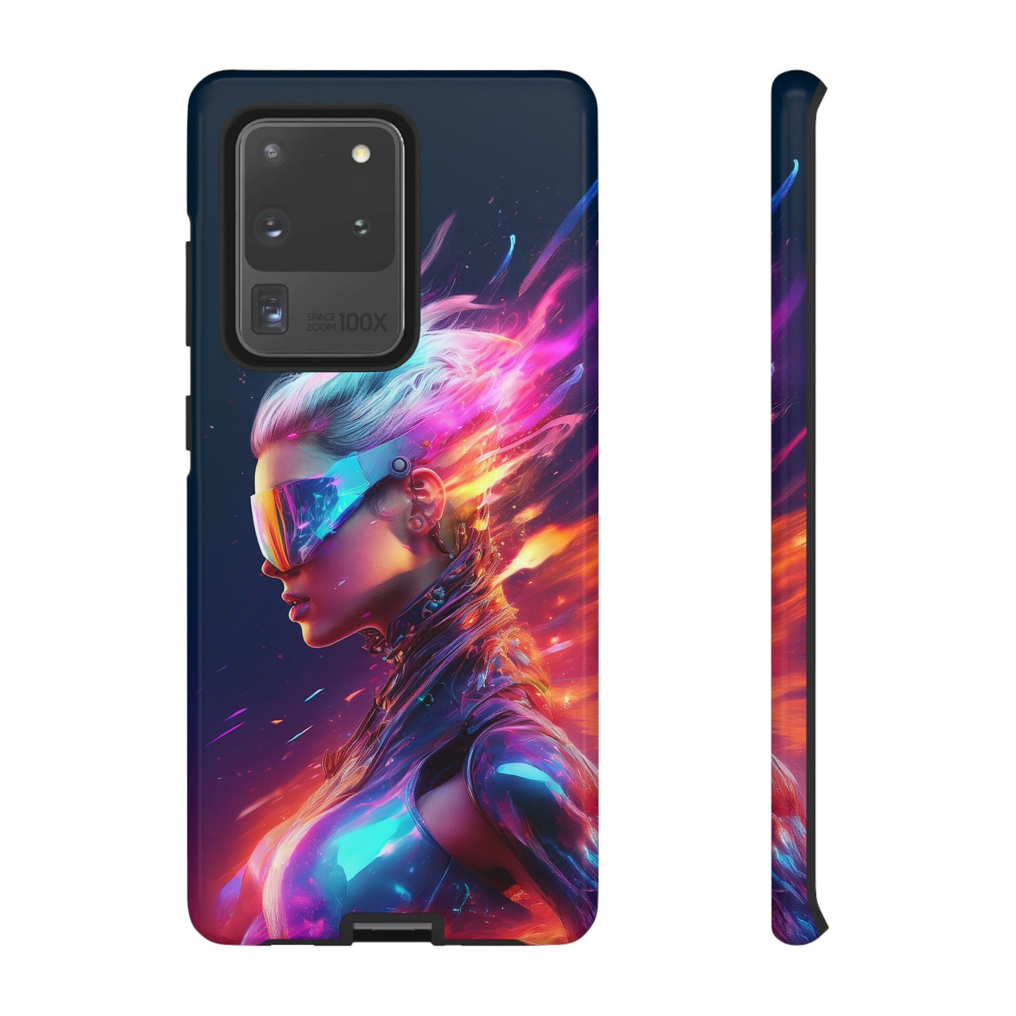 Futuristic Cyberpunk Female Cell Phone Case 025