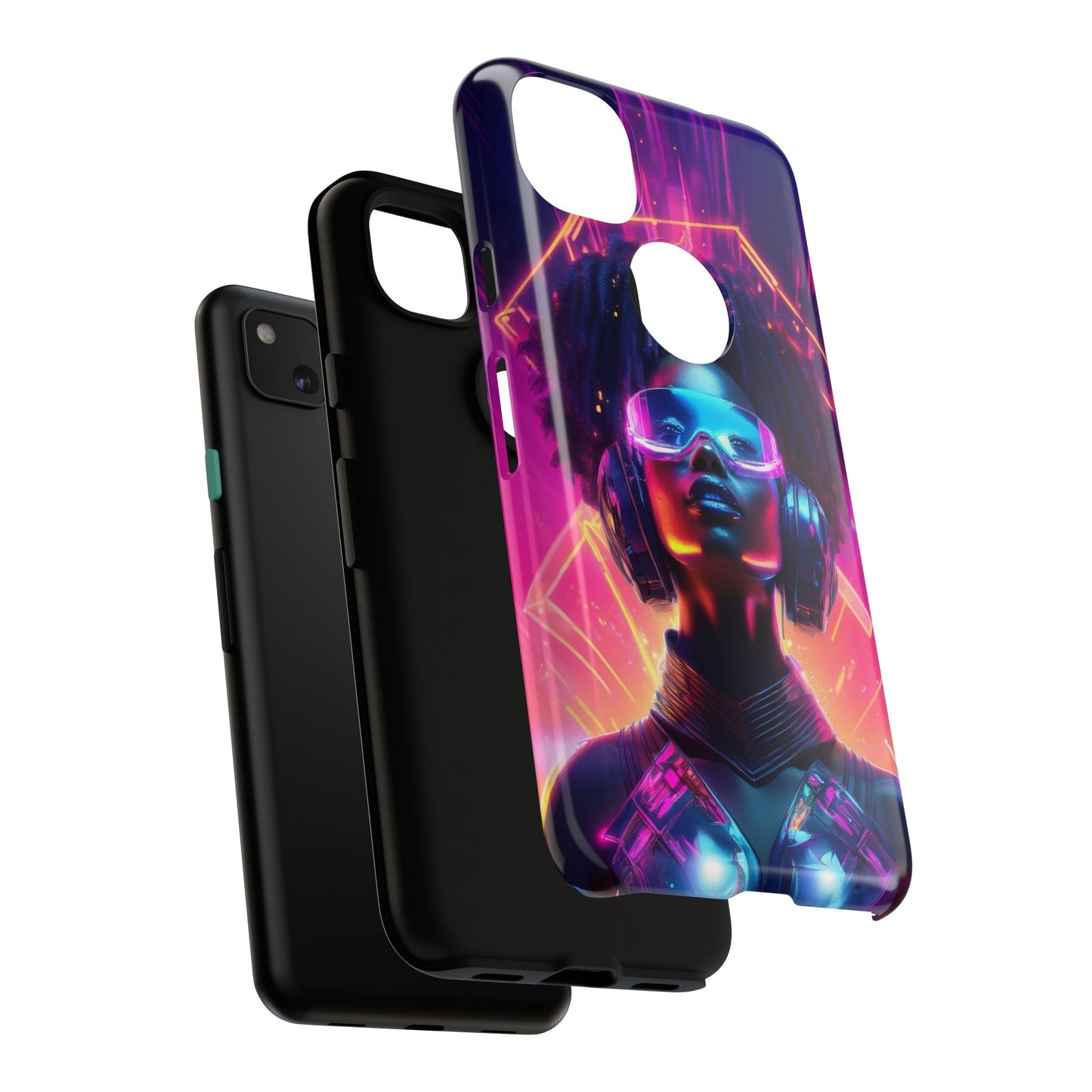 Futuristic Cyberpunk Female Cell Phone Case 030